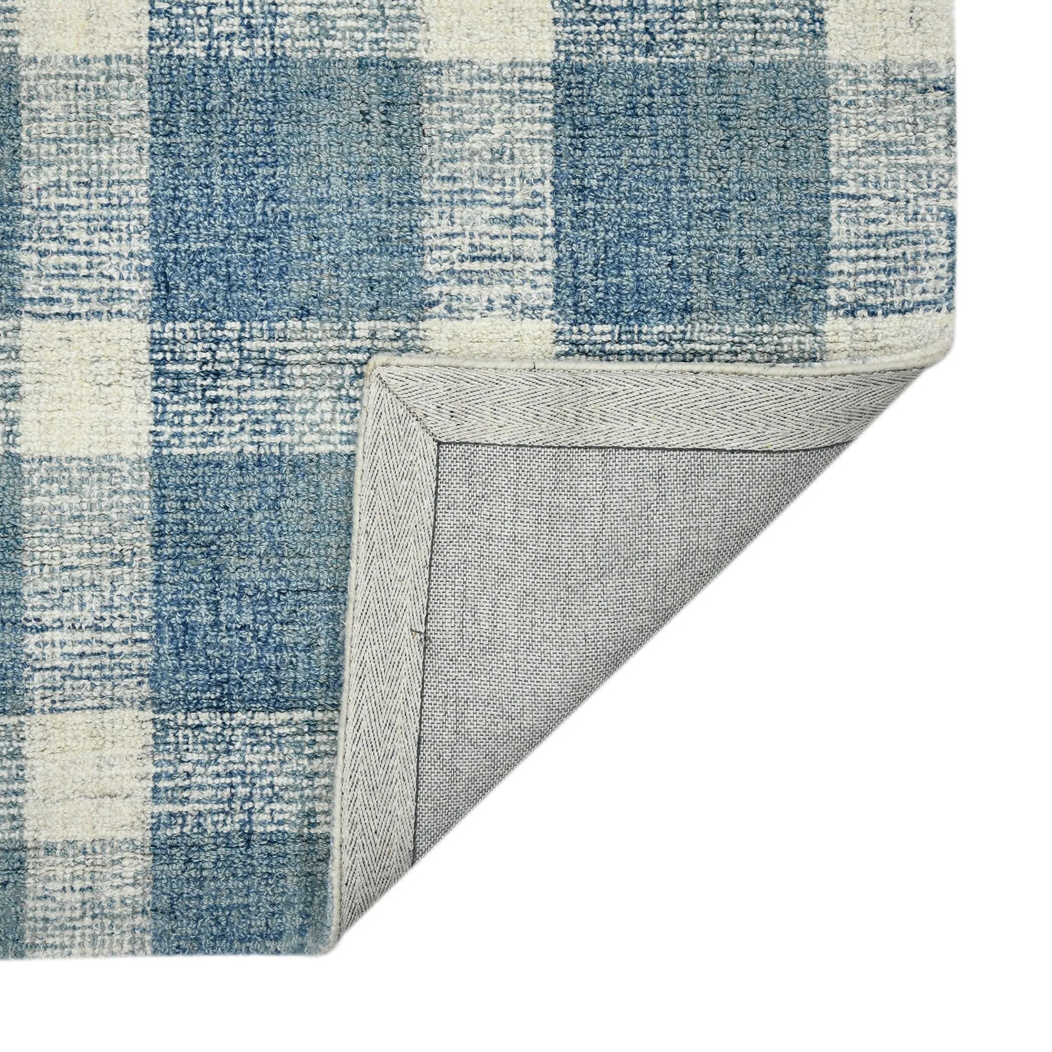 Tennessee Tartan Plaid Hand-Tufted Wool Rug