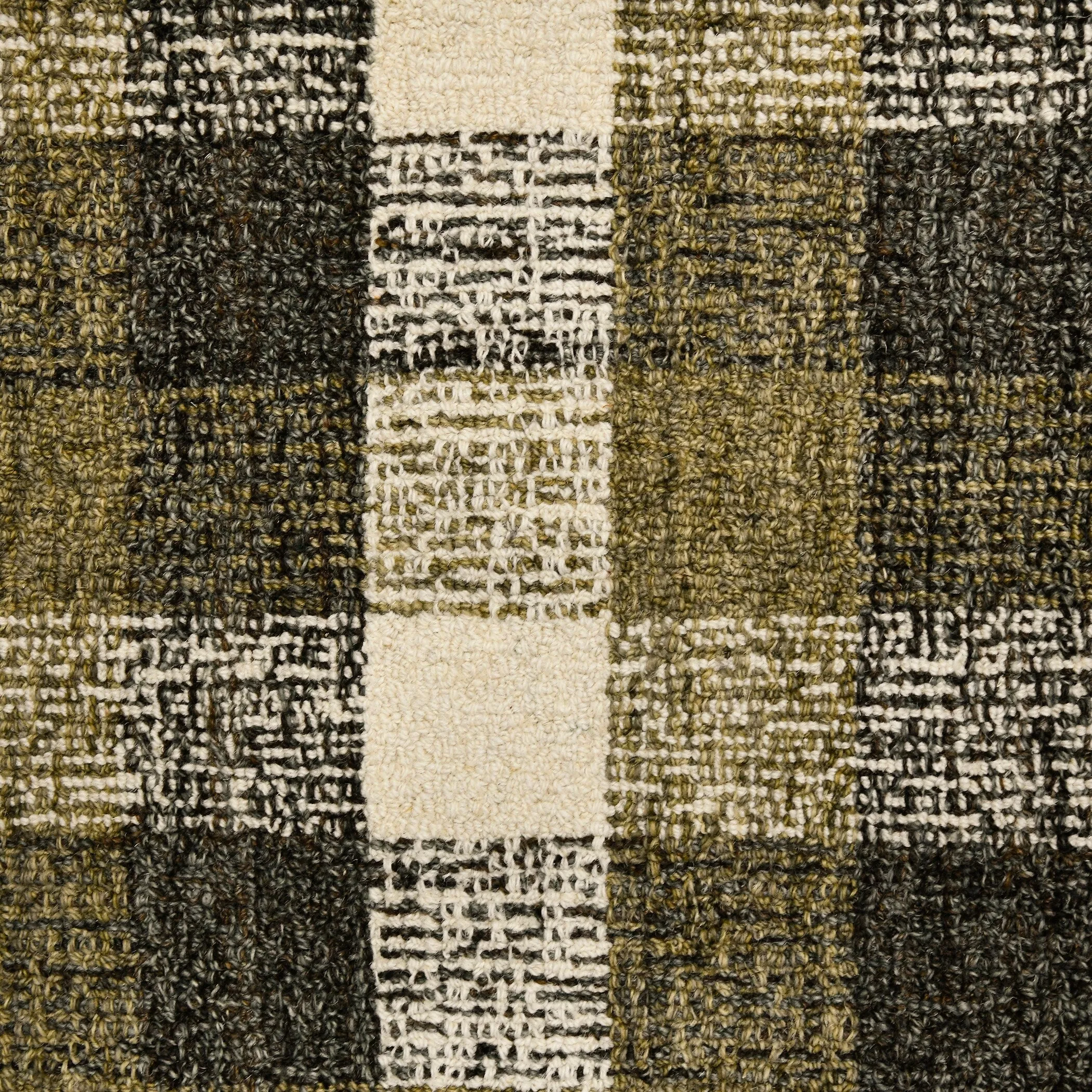 Tennessee Tartan Plaid Hand-Tufted Wool Rug