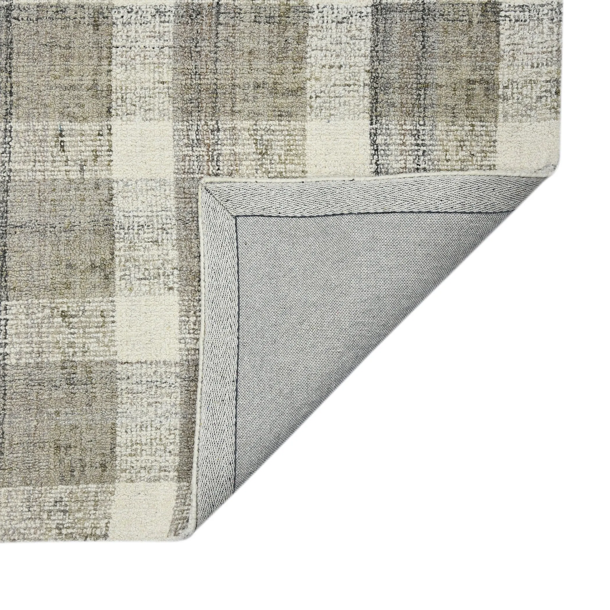 Tennessee Tartan Plaid Hand-Tufted Wool Rug