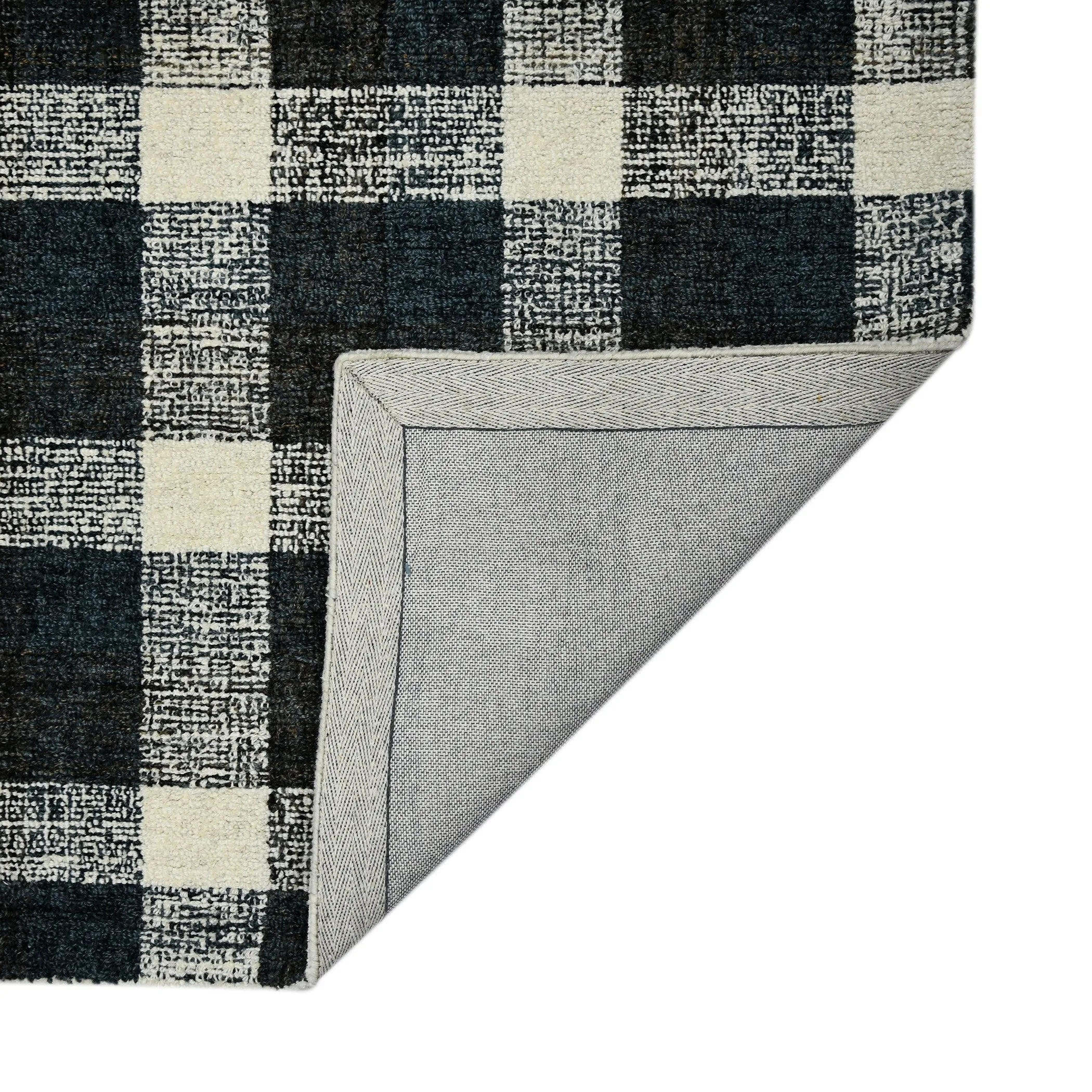 Tennessee Tartan Plaid Hand-Tufted Wool Rug