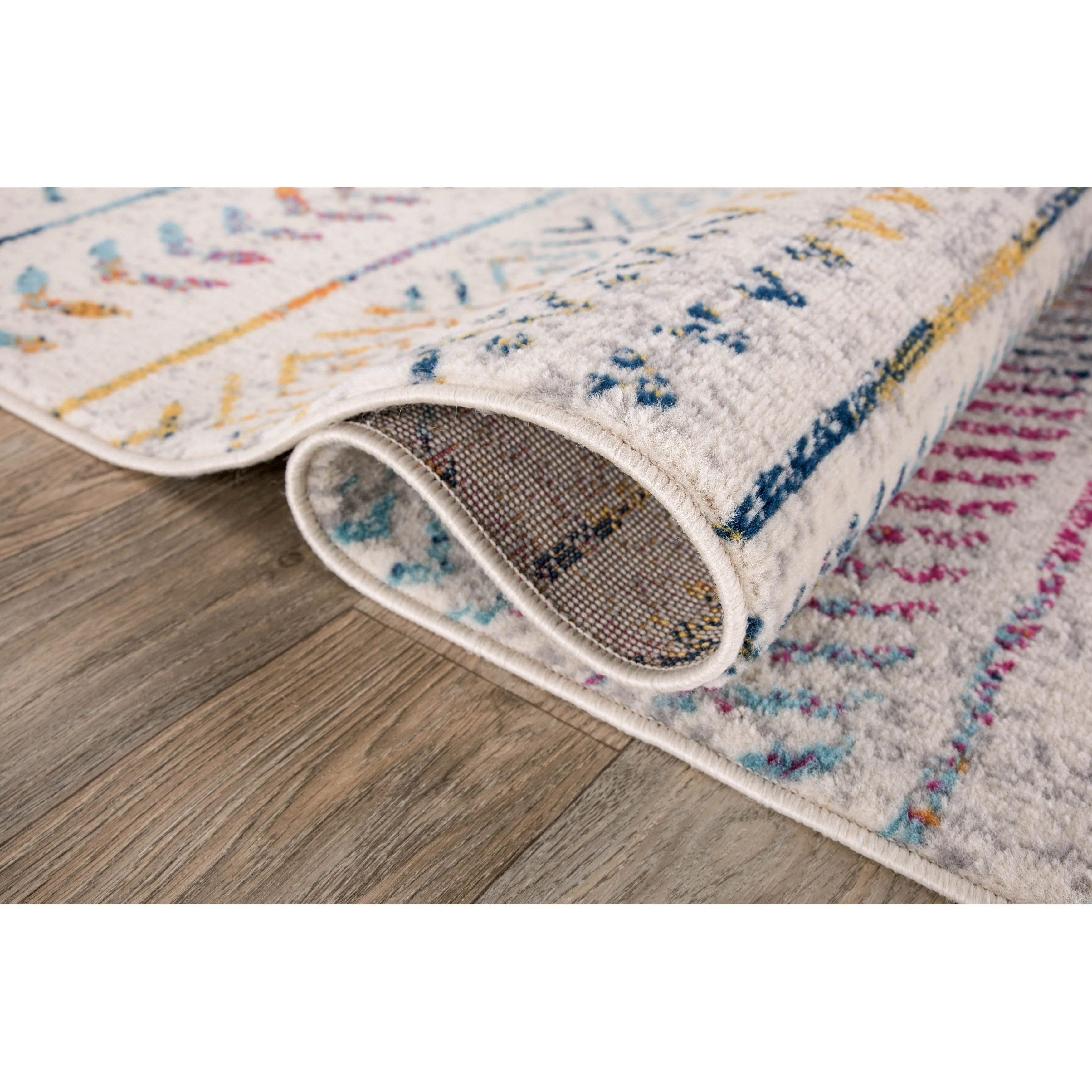The Curated Nomad Midtown Geometric Distressed Bohemian Rug