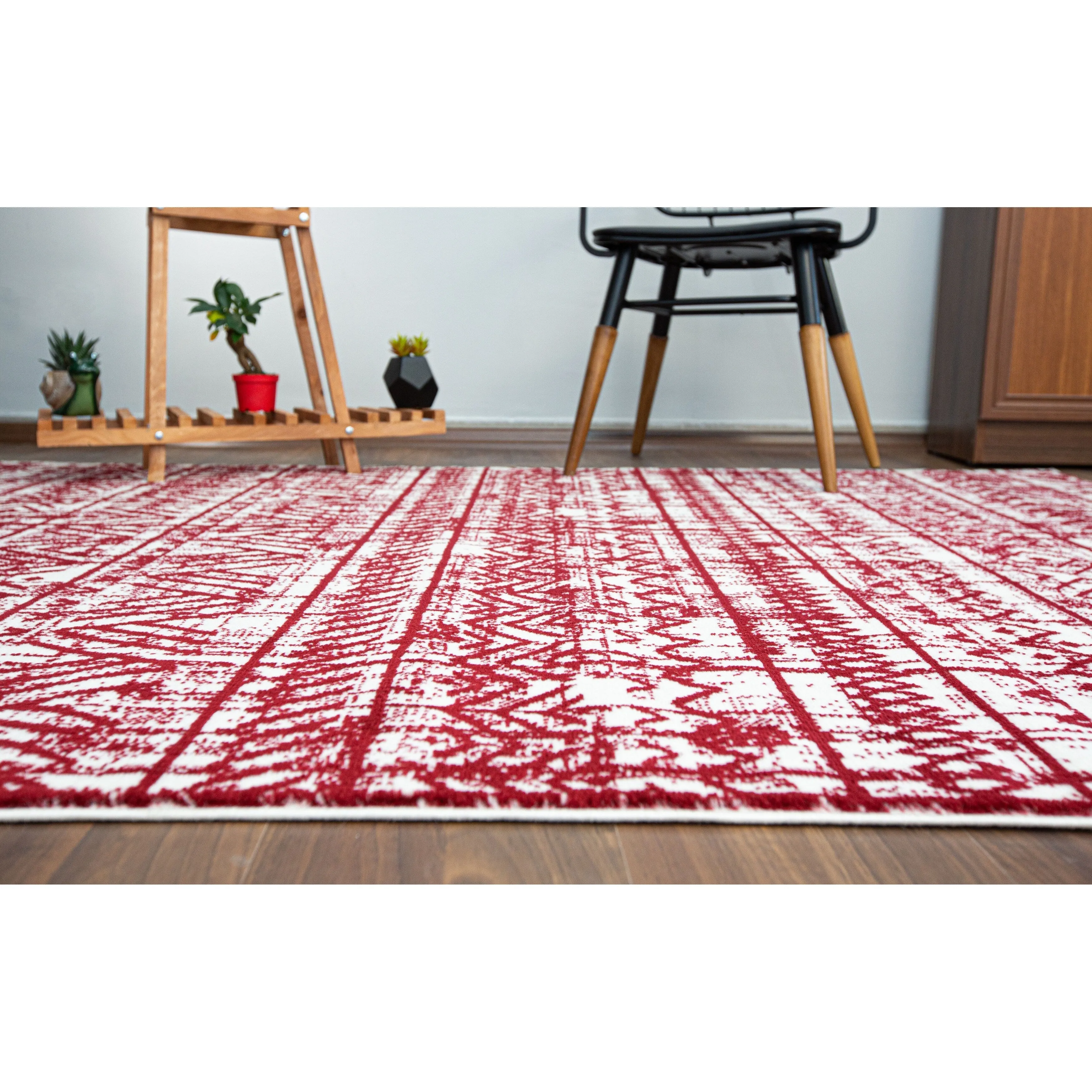 The Curated Nomad Midtown Geometric Distressed Bohemian Rug