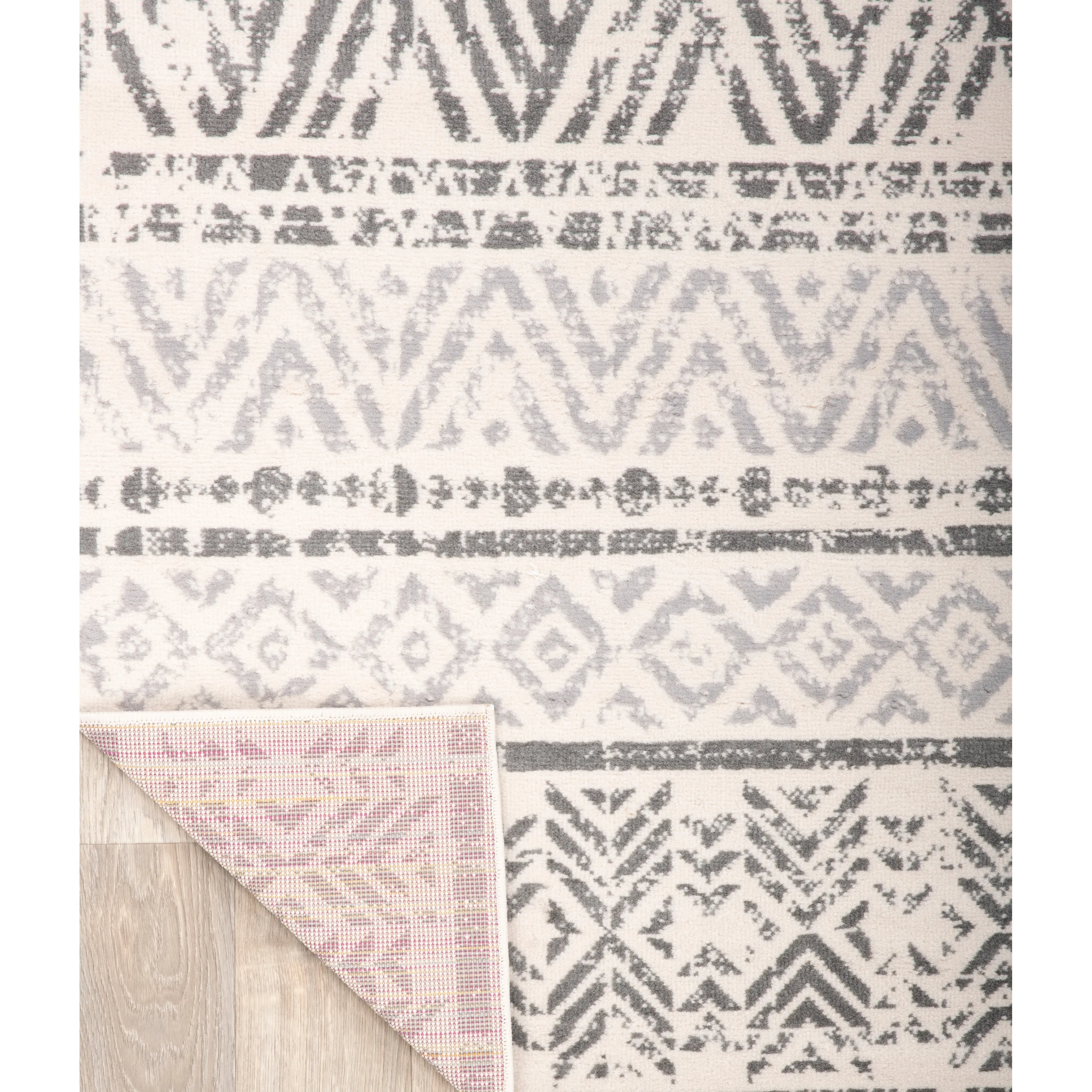 The Curated Nomad Midtown Geometric Distressed Bohemian Rug