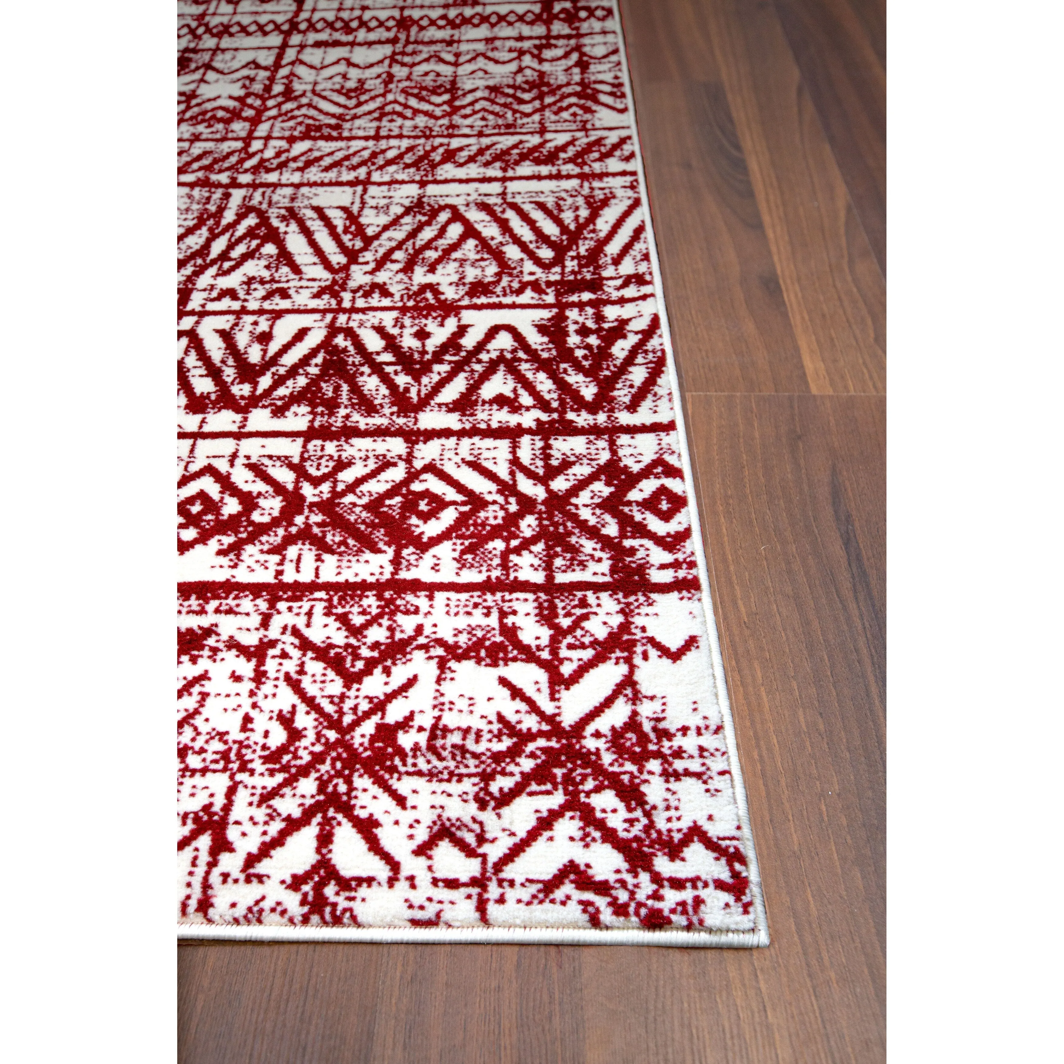 The Curated Nomad Midtown Geometric Distressed Bohemian Rug