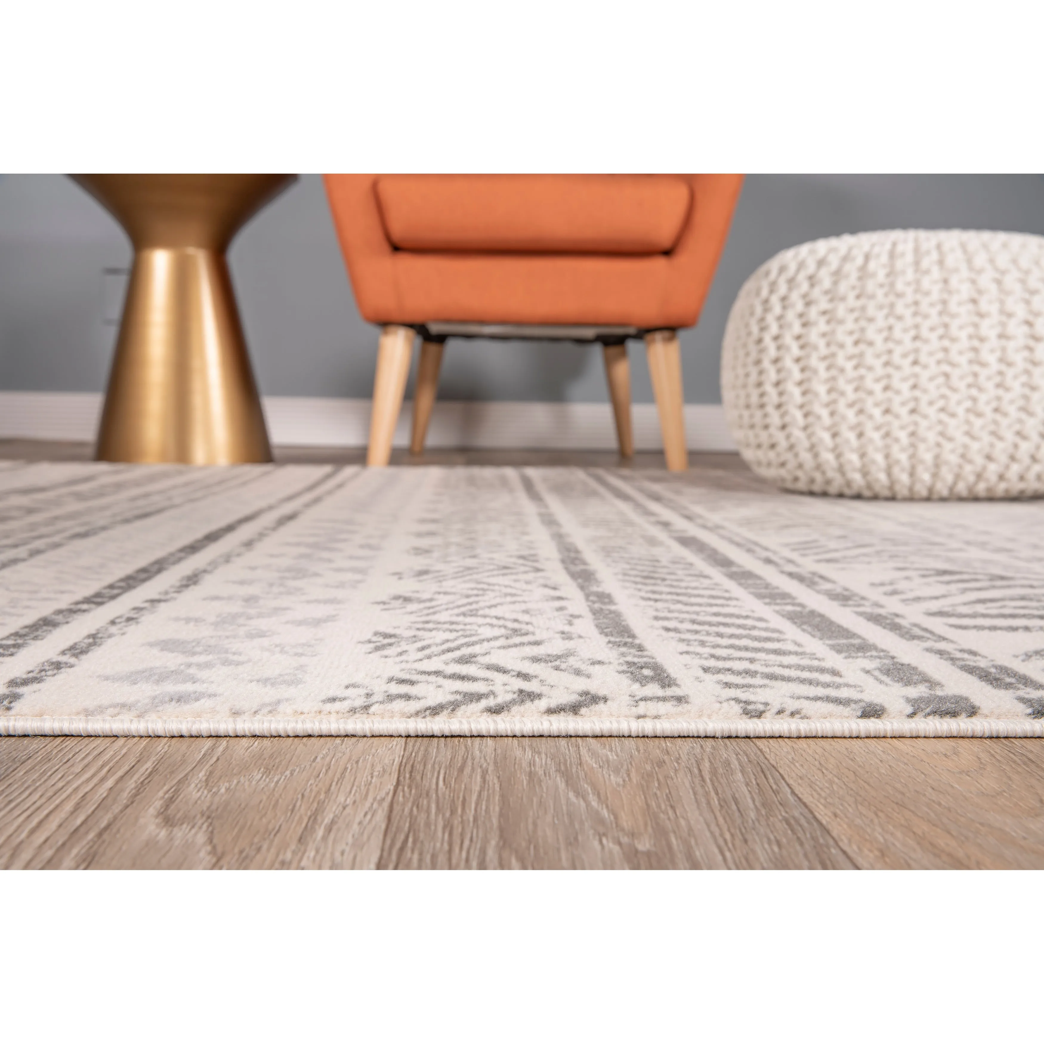 The Curated Nomad Midtown Geometric Distressed Bohemian Rug