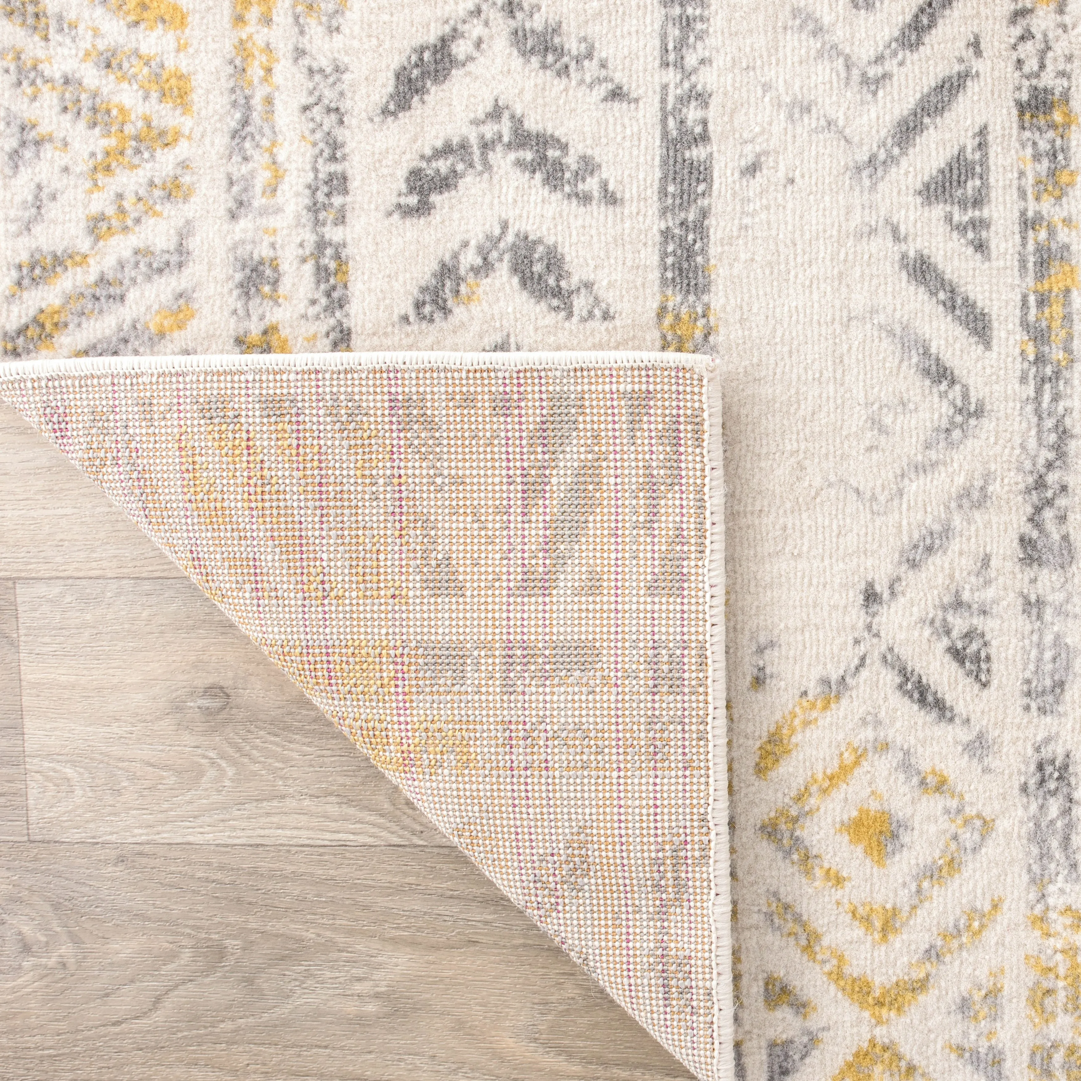 The Curated Nomad Midtown Geometric Distressed Bohemian Rug
