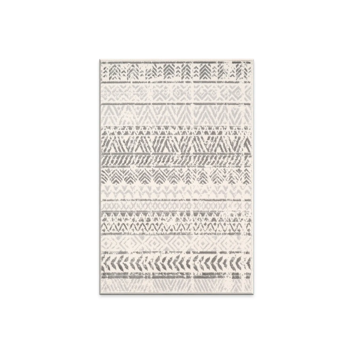 The Curated Nomad Midtown Geometric Distressed Bohemian Rug