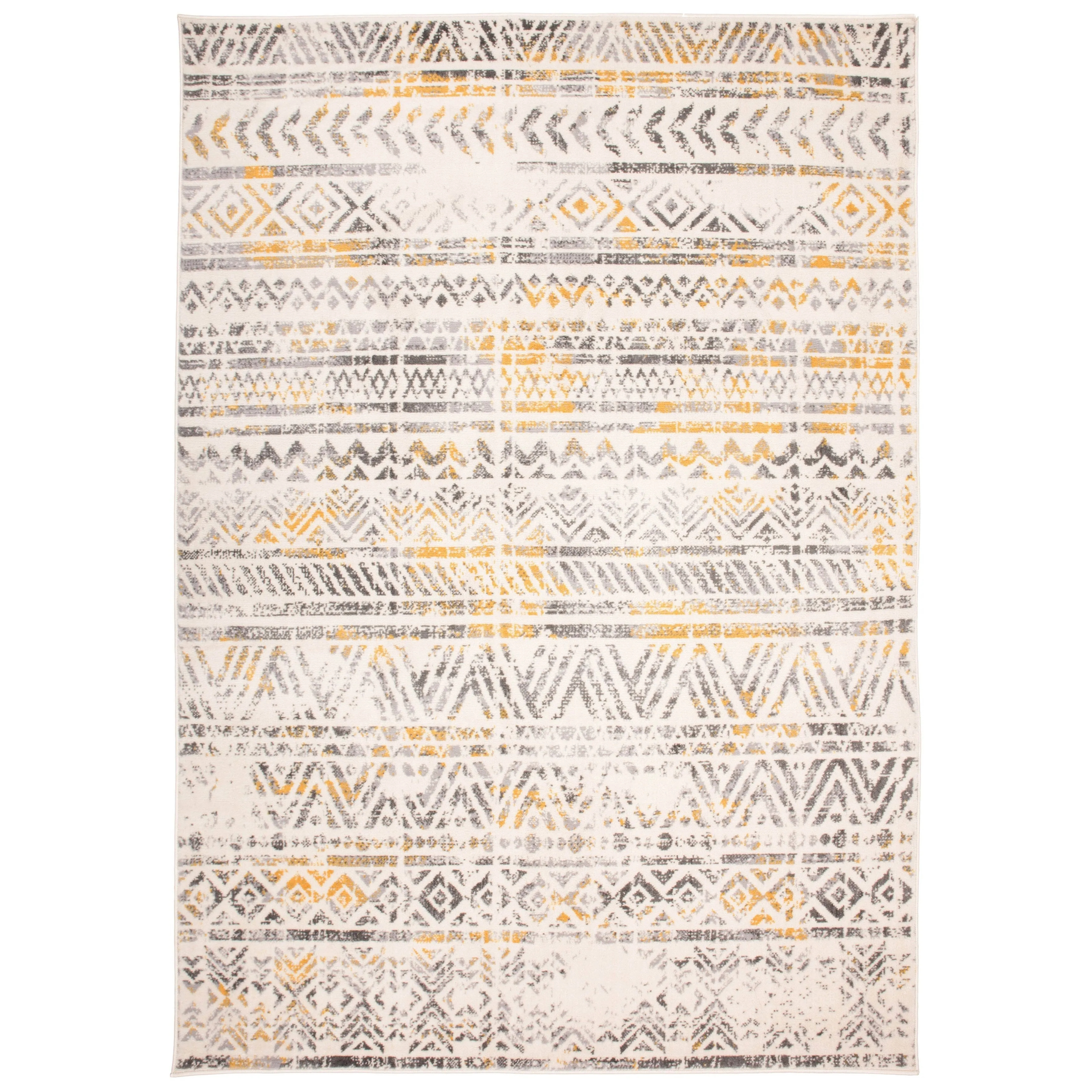 The Curated Nomad Midtown Geometric Distressed Bohemian Rug