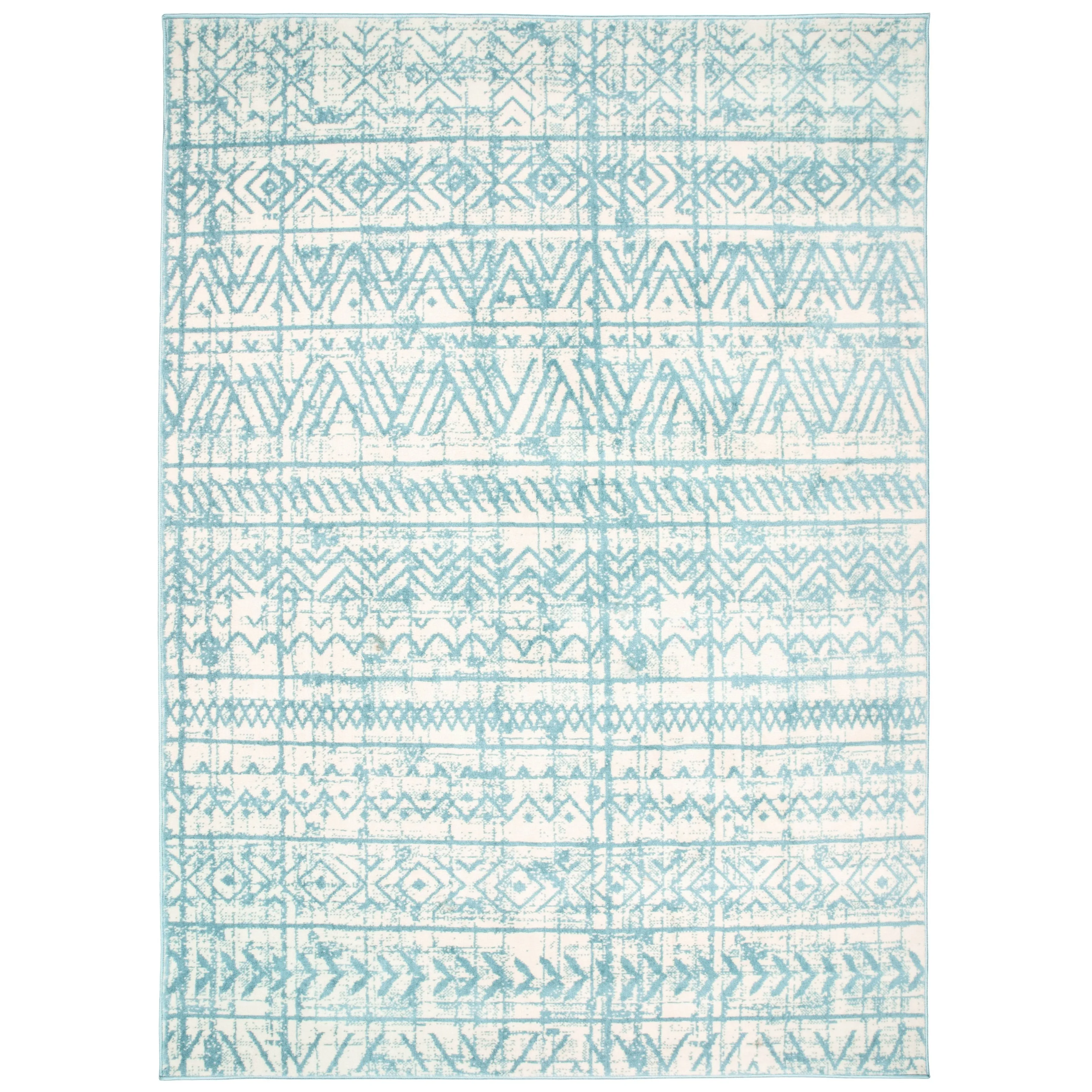 The Curated Nomad Midtown Geometric Distressed Bohemian Rug