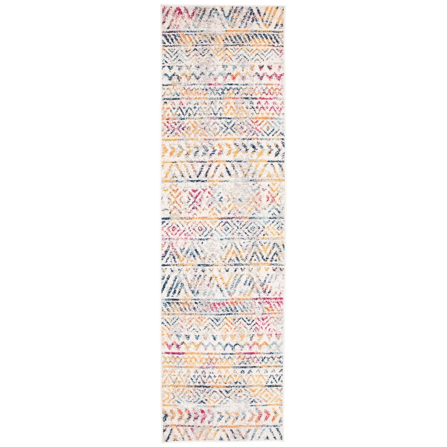 The Curated Nomad Midtown Geometric Distressed Bohemian Rug