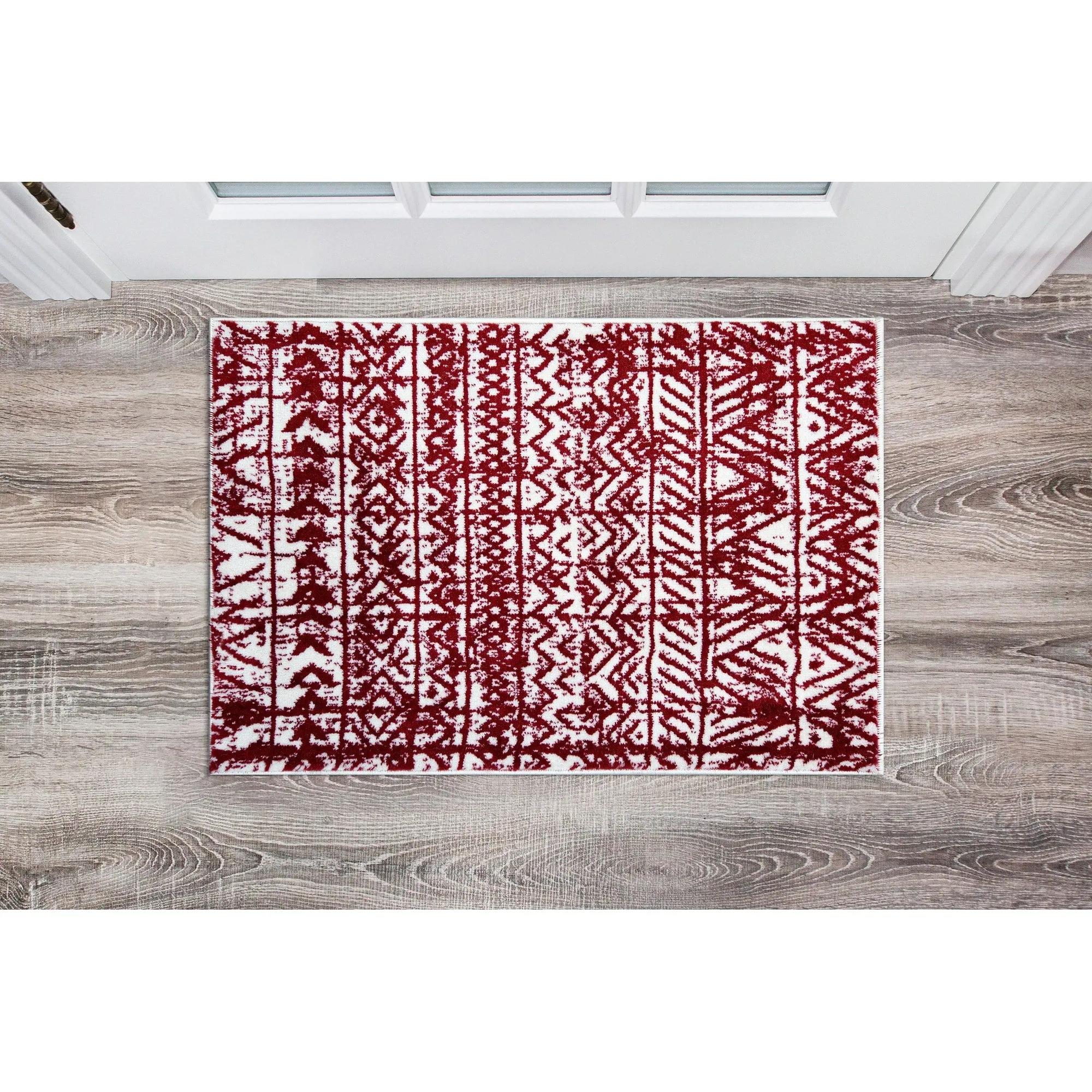 The Curated Nomad Midtown Geometric Distressed Bohemian Rug