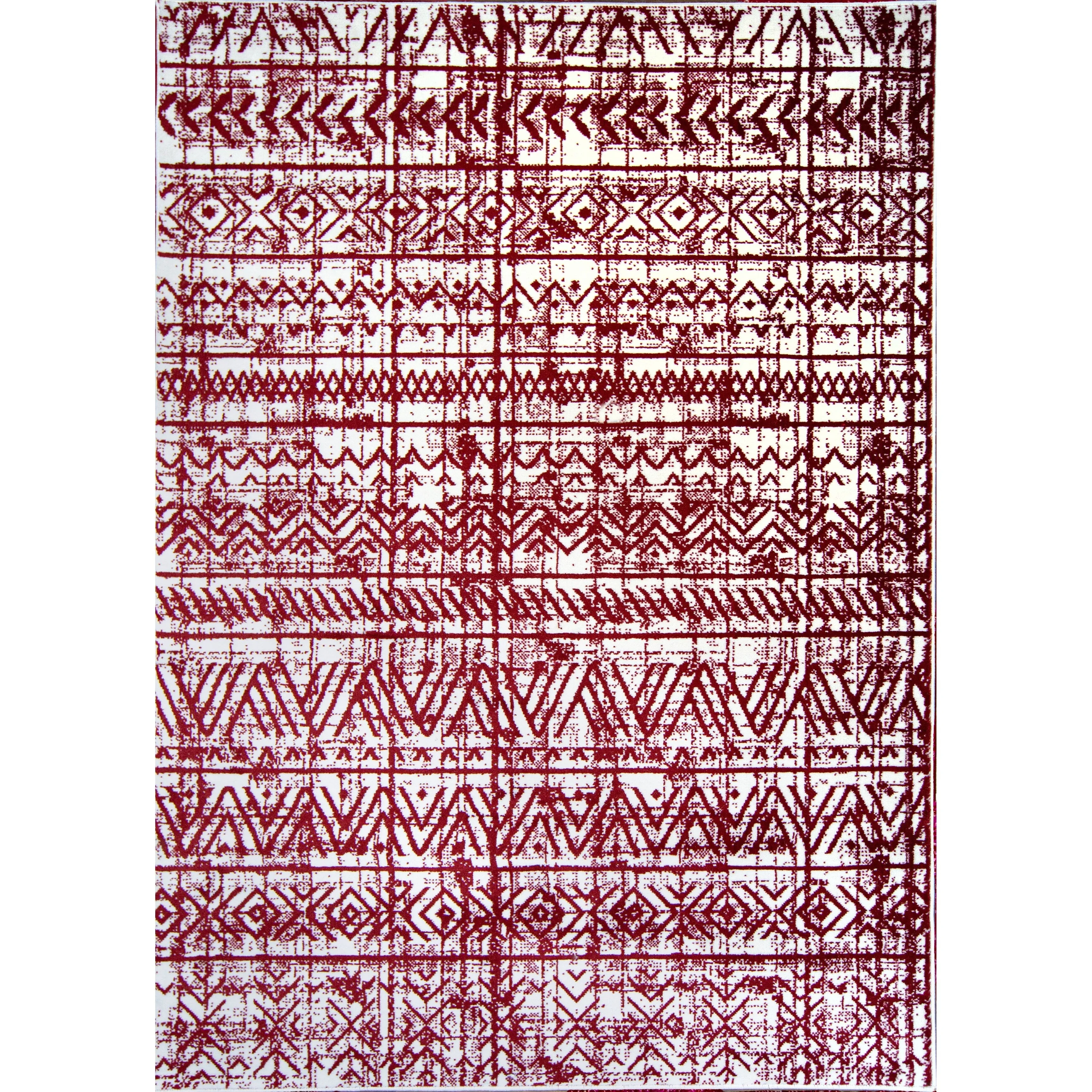 The Curated Nomad Midtown Geometric Distressed Bohemian Rug