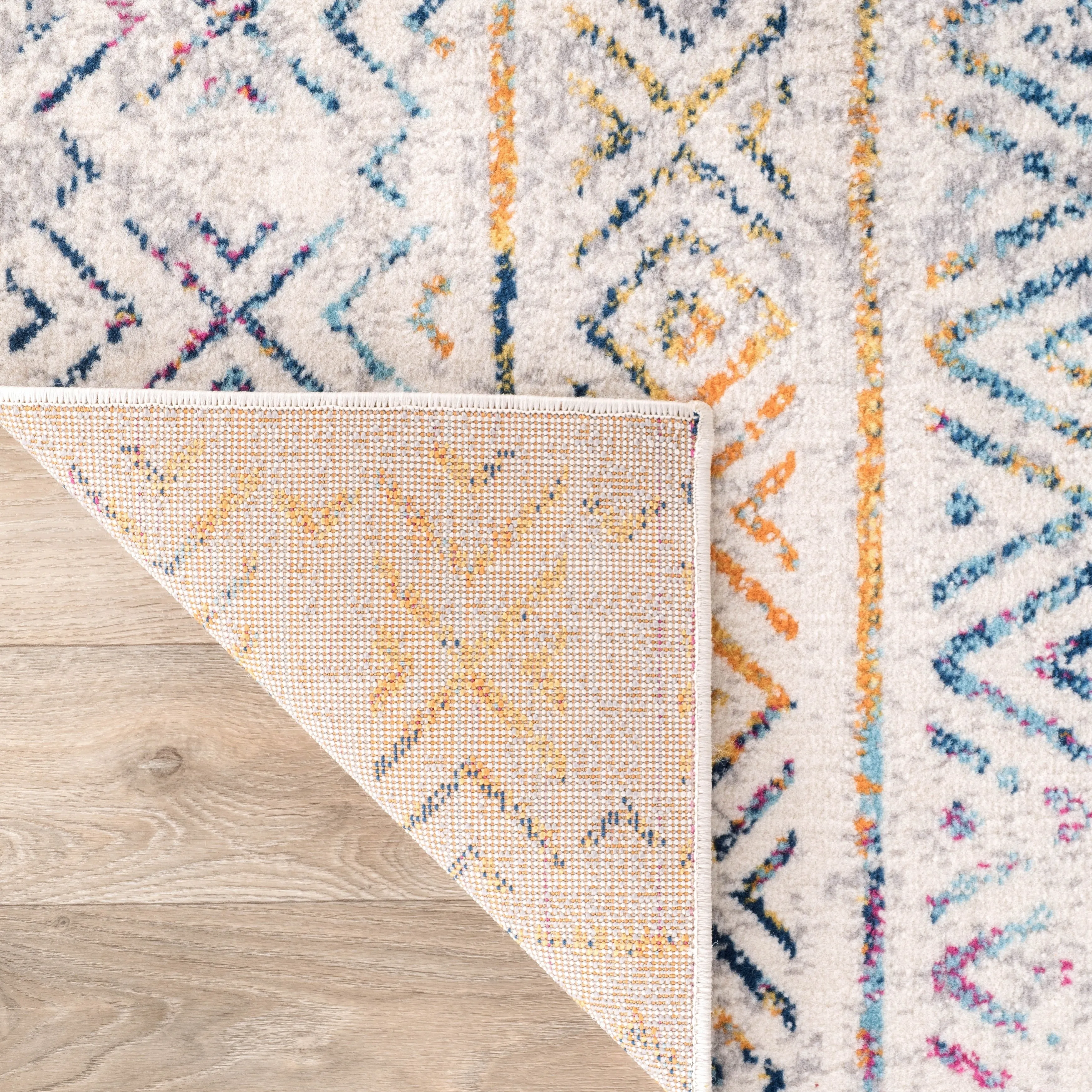 The Curated Nomad Midtown Geometric Distressed Bohemian Rug