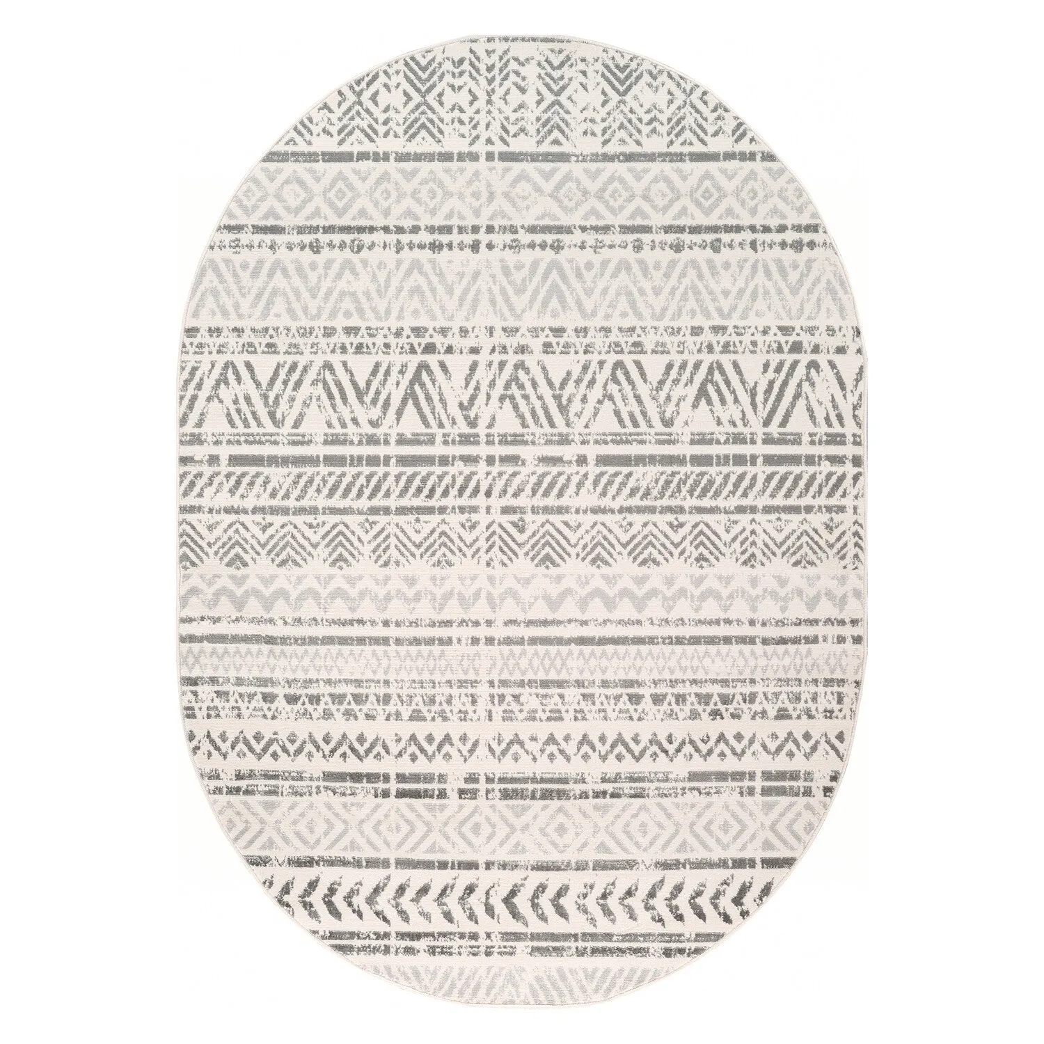 The Curated Nomad Midtown Geometric Distressed Bohemian Rug