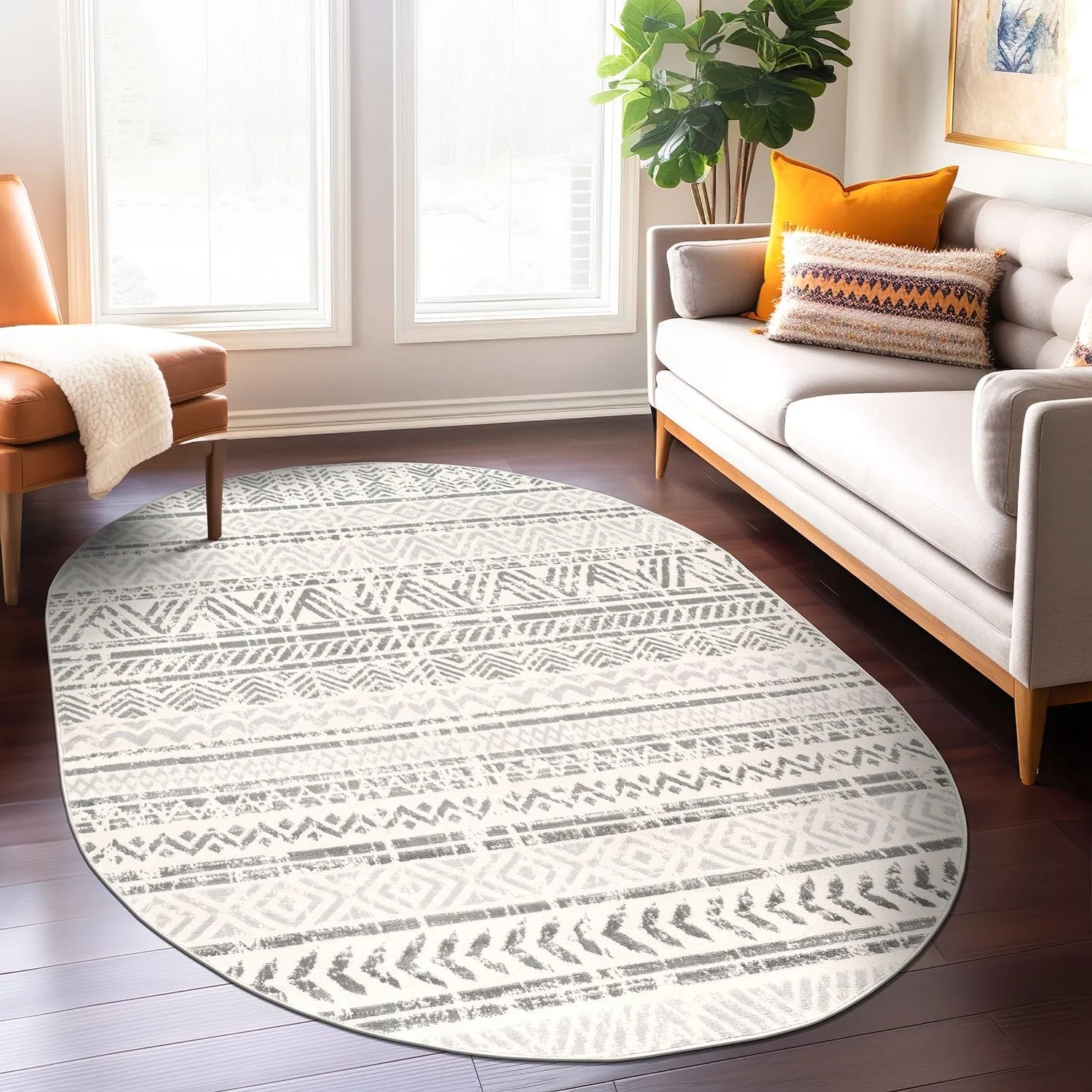 The Curated Nomad Midtown Geometric Distressed Bohemian Rug