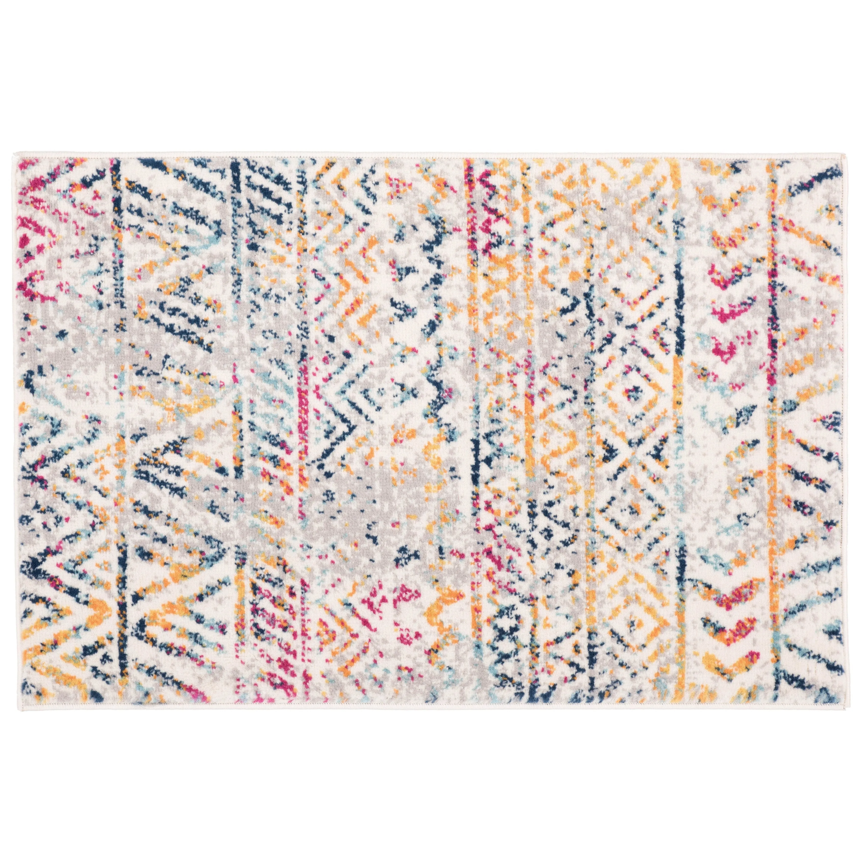 The Curated Nomad Midtown Geometric Distressed Bohemian Rug