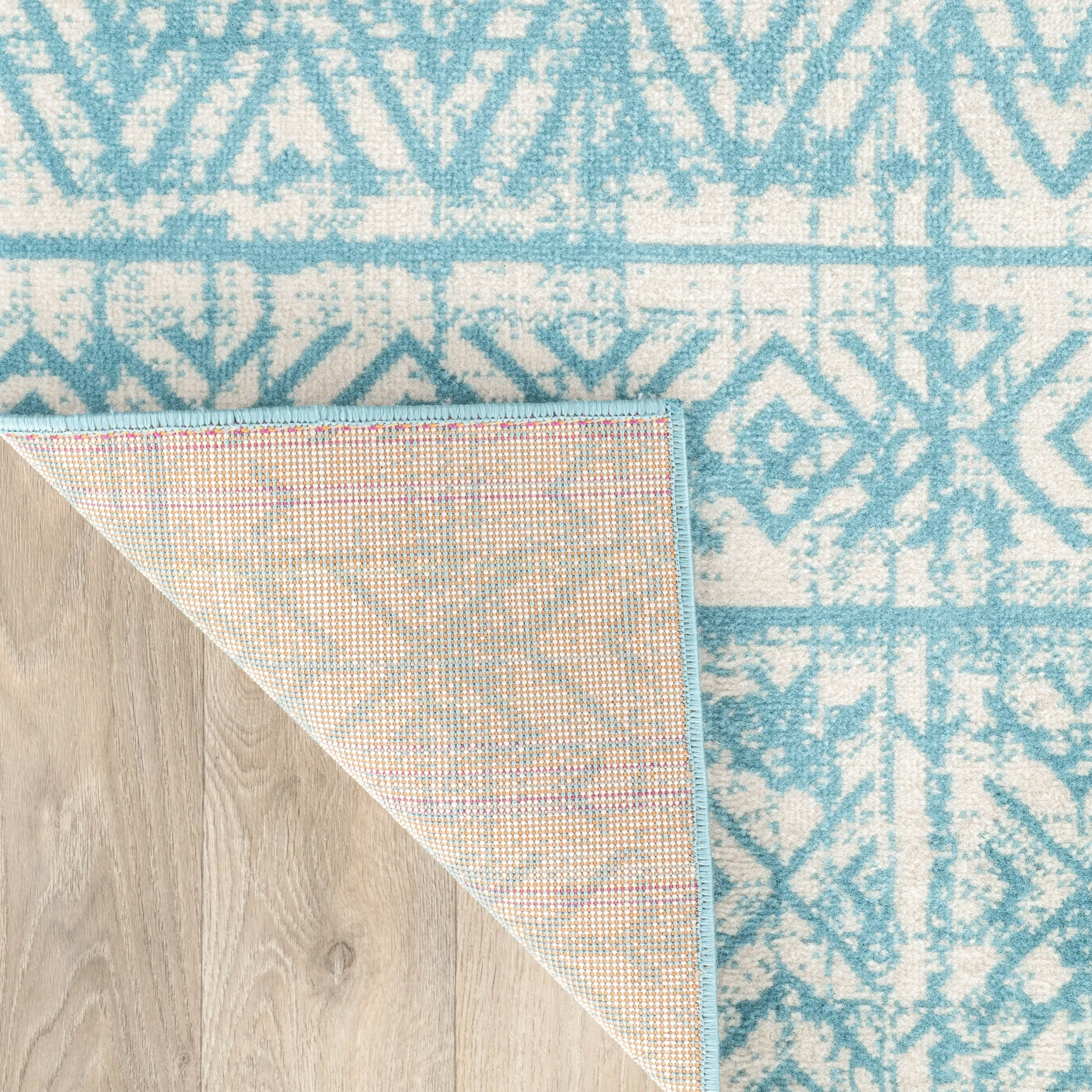 The Curated Nomad Midtown Geometric Distressed Bohemian Rug