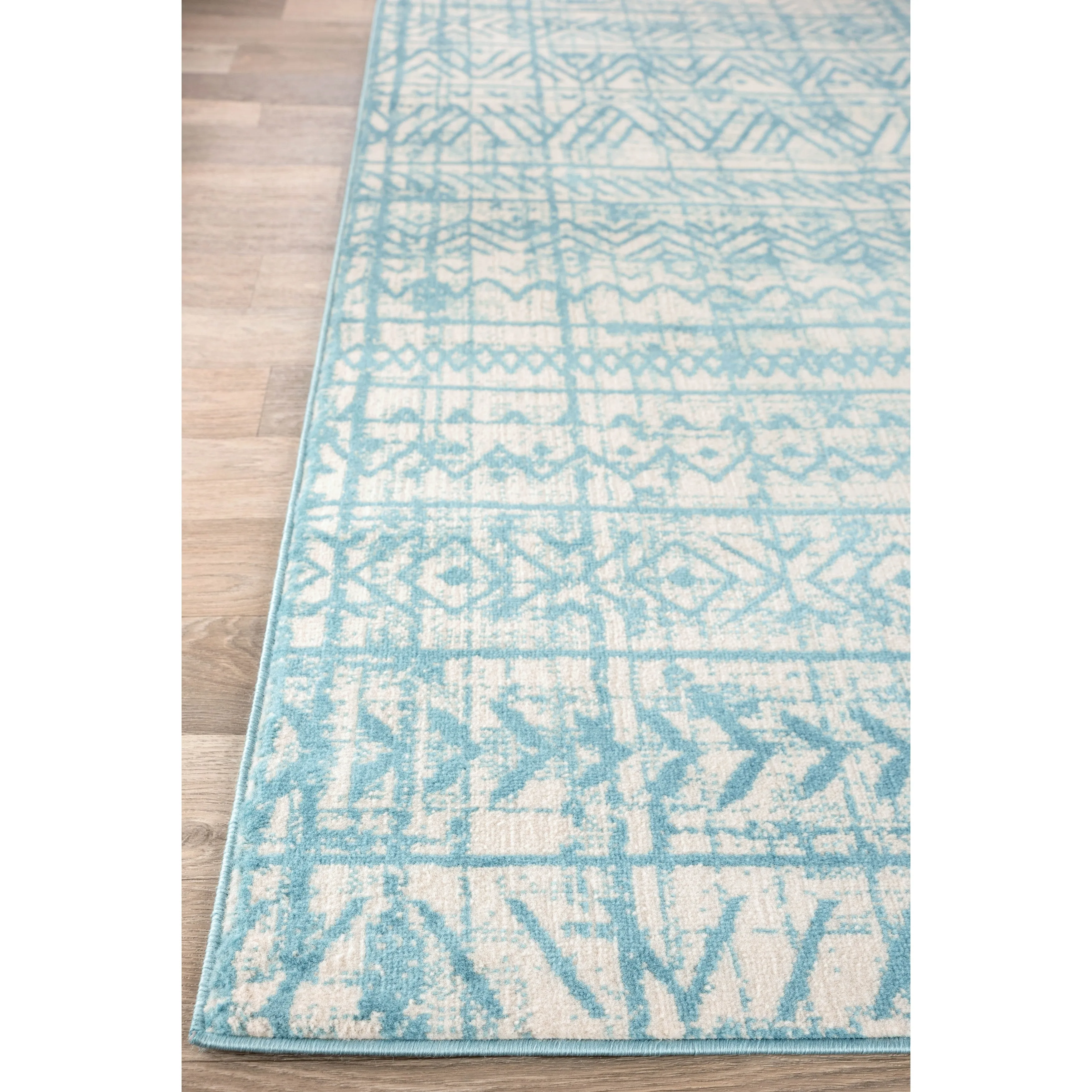 The Curated Nomad Midtown Geometric Distressed Bohemian Rug