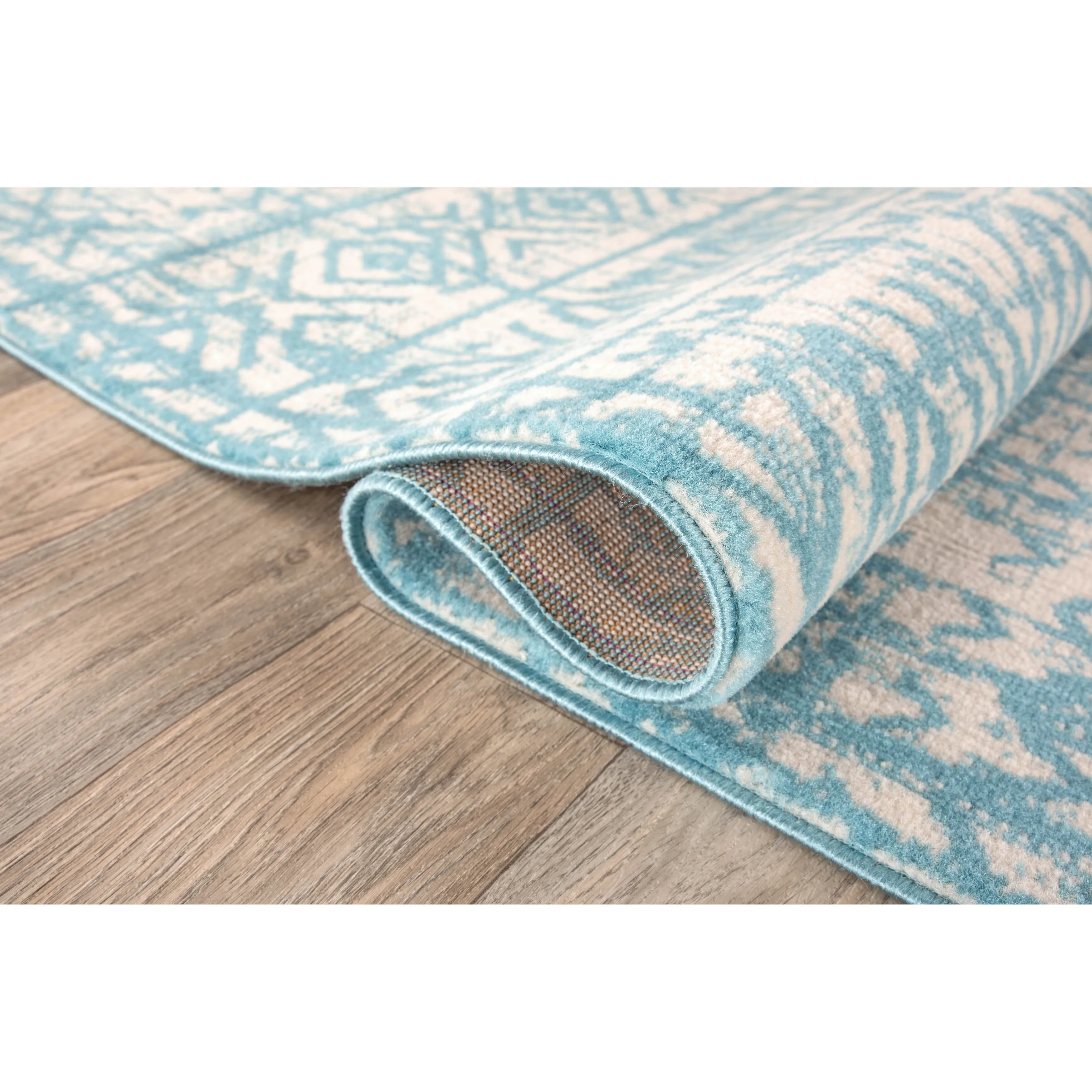 The Curated Nomad Midtown Geometric Distressed Bohemian Rug