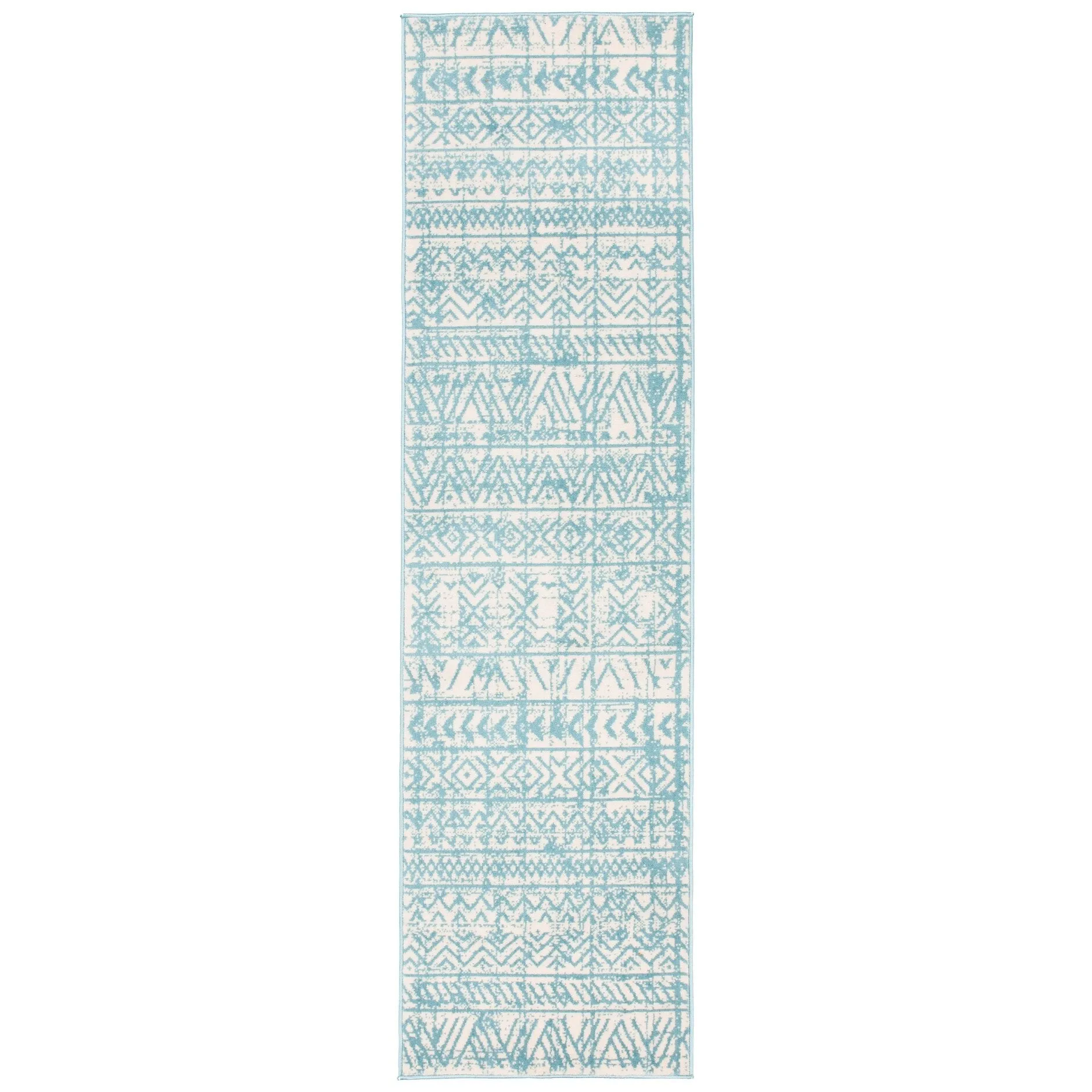 The Curated Nomad Midtown Geometric Distressed Bohemian Rug