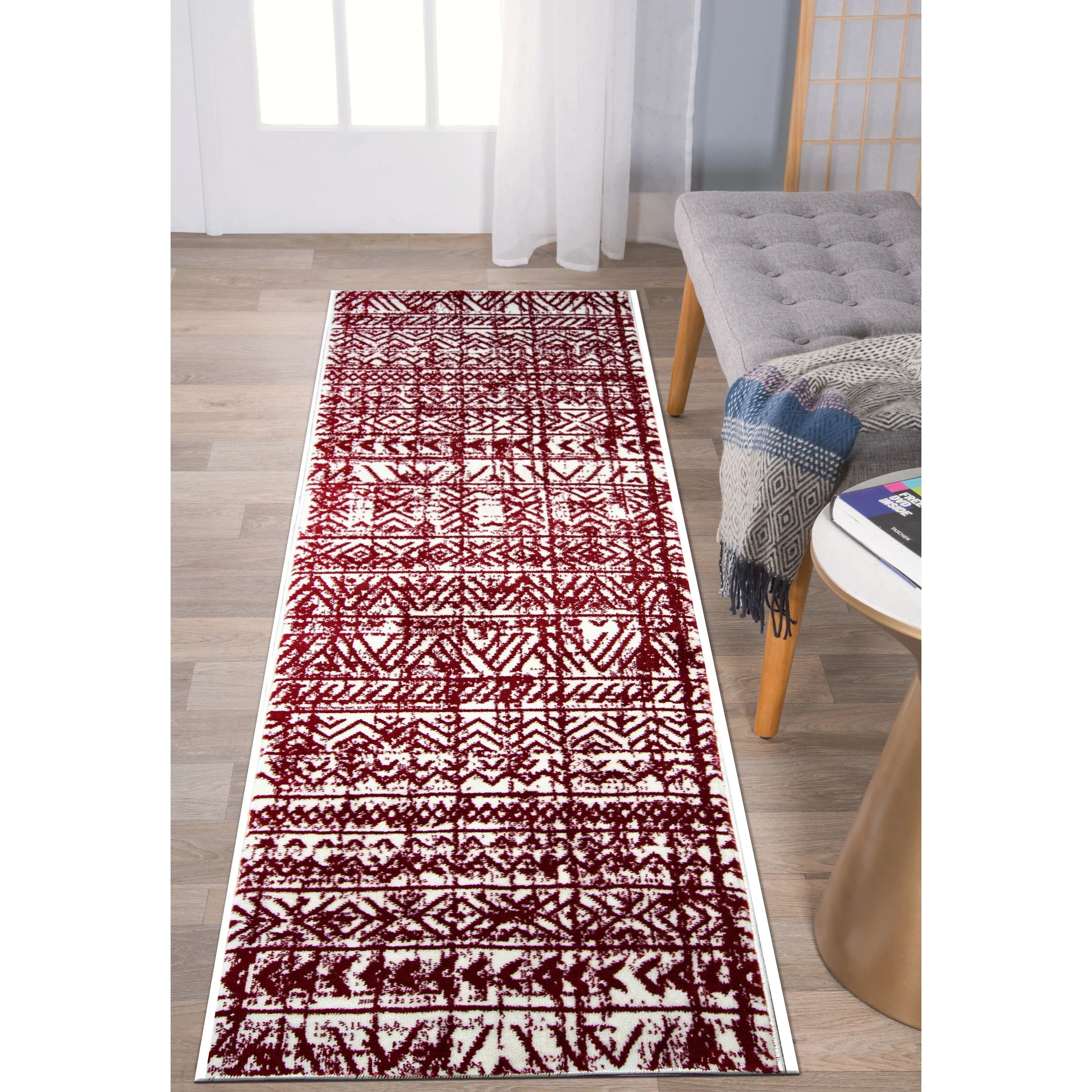 The Curated Nomad Midtown Geometric Distressed Bohemian Rug