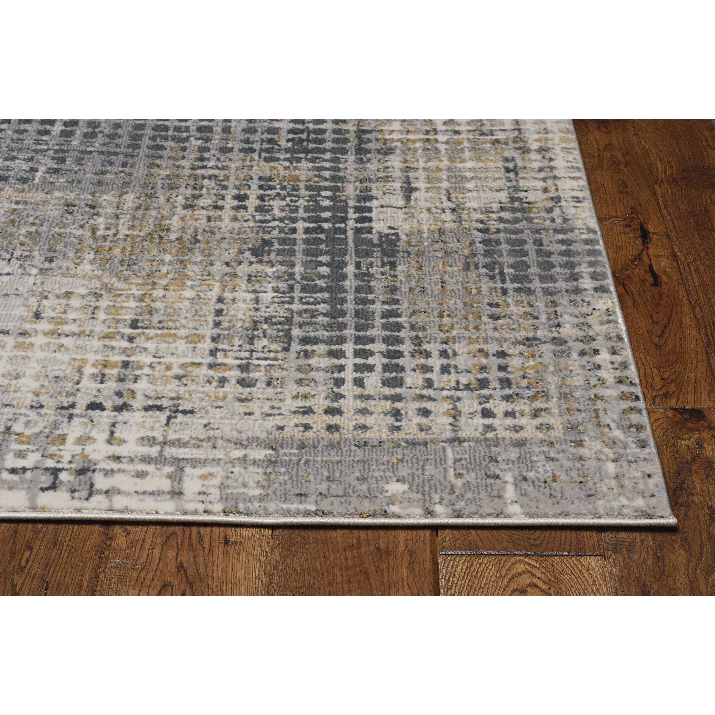 The Gray Barn Spade Industrial Honeycomb Area Rug