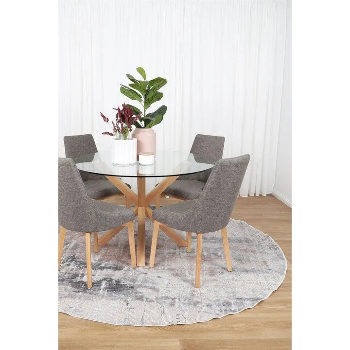 The Rug Collective Abstract Twilight Ash Machine Washable Rug