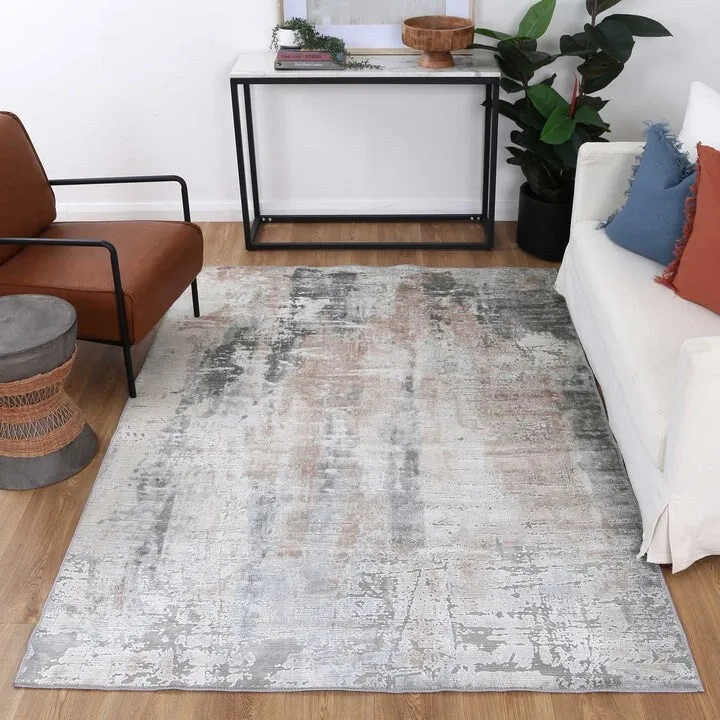 The Rug Collective Abstract Twilight Ash Machine Washable Rug