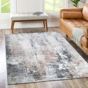 The Rug Collective Abstract Twilight Ash Machine Washable Rug