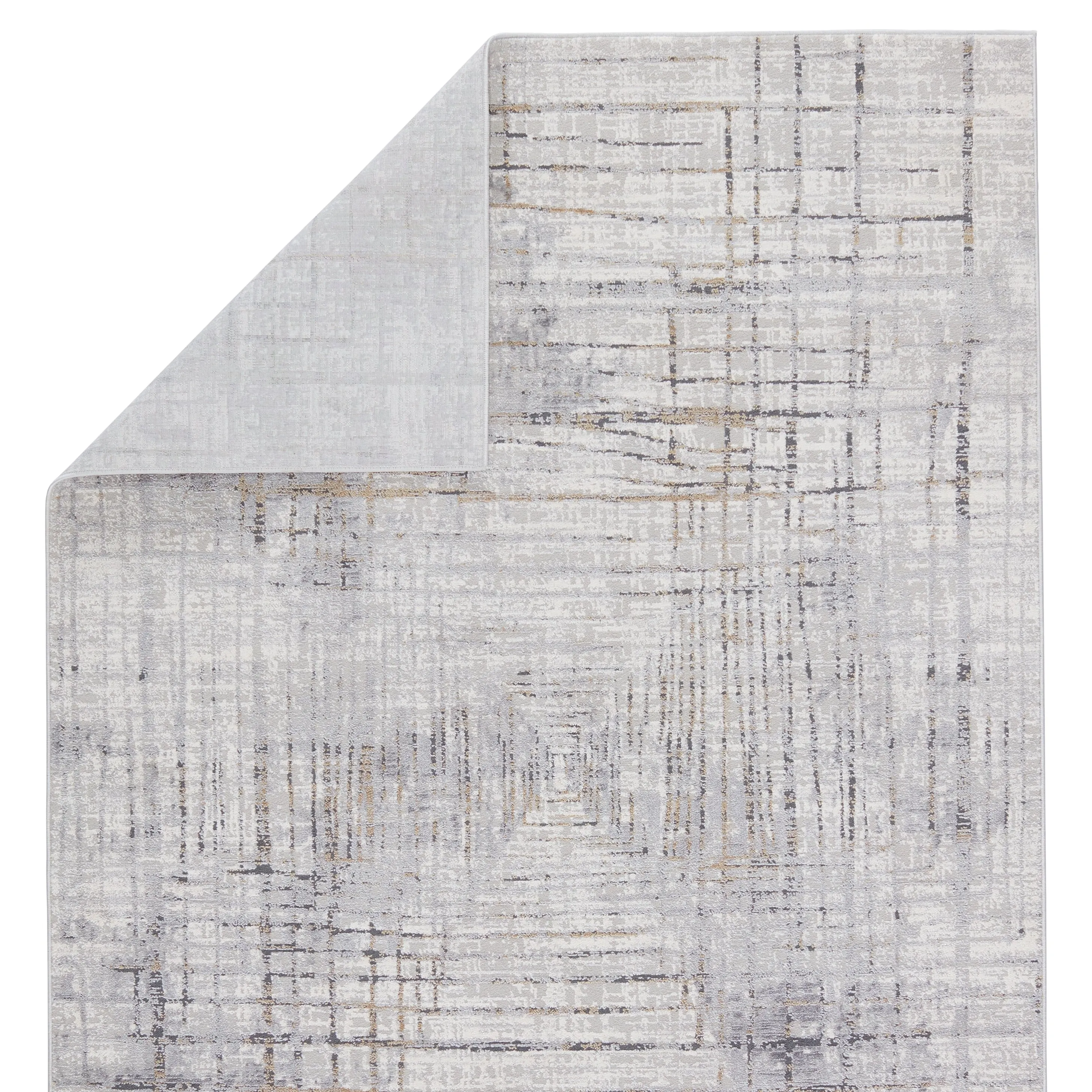 Toril Abstract Gray/ Gold Area Rug