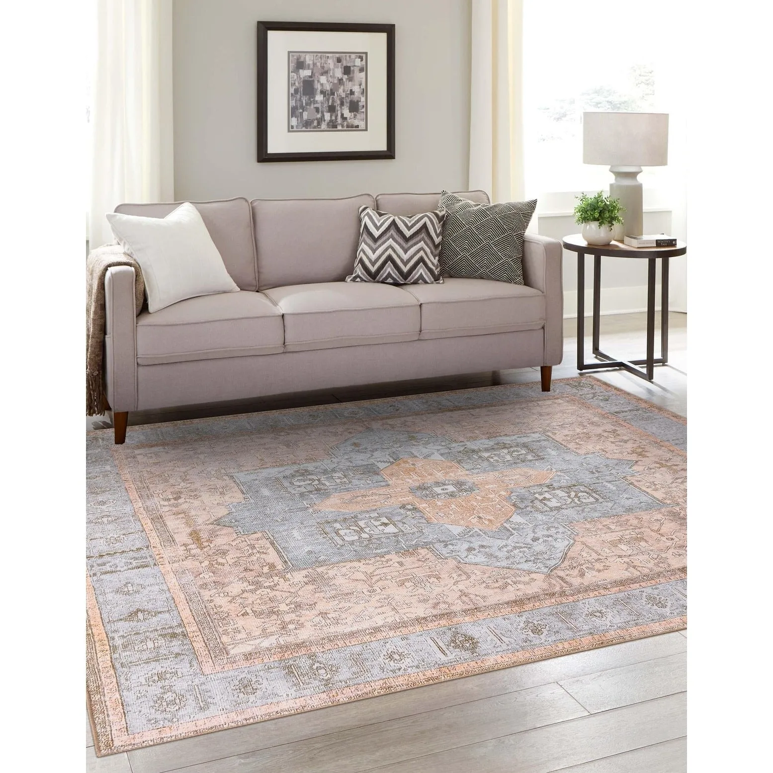 Transitional Rine Collection Area Rug