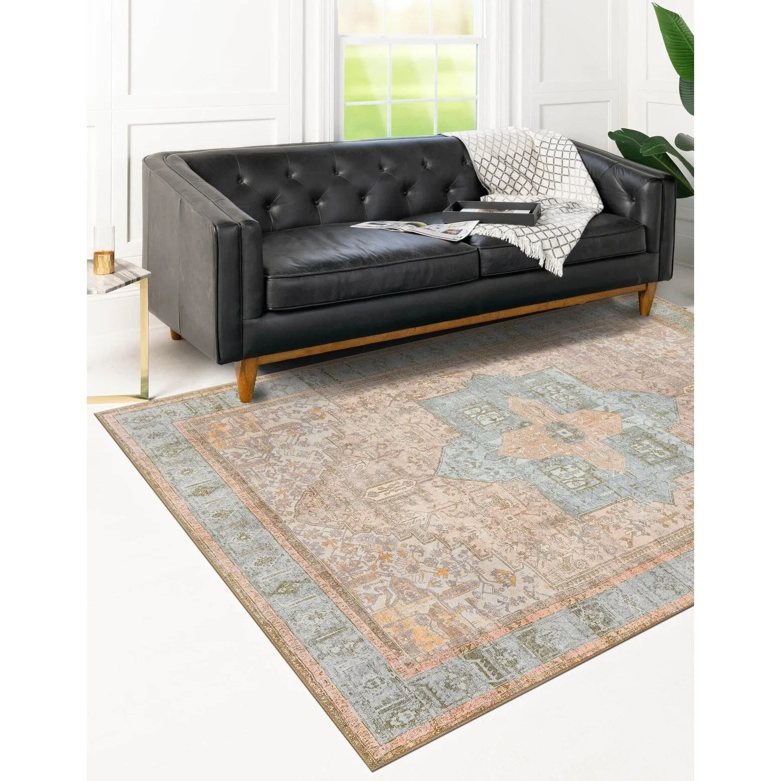Transitional Rine Collection Area Rug