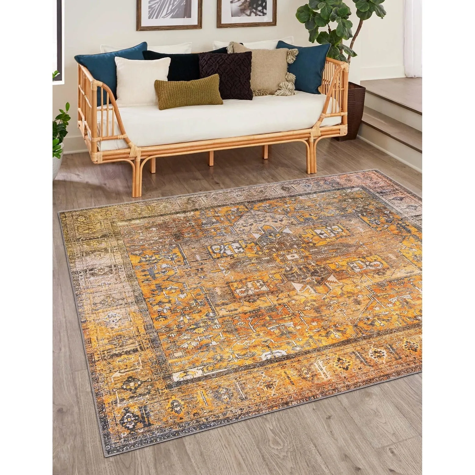 Transitional Rine Collection Area Rug