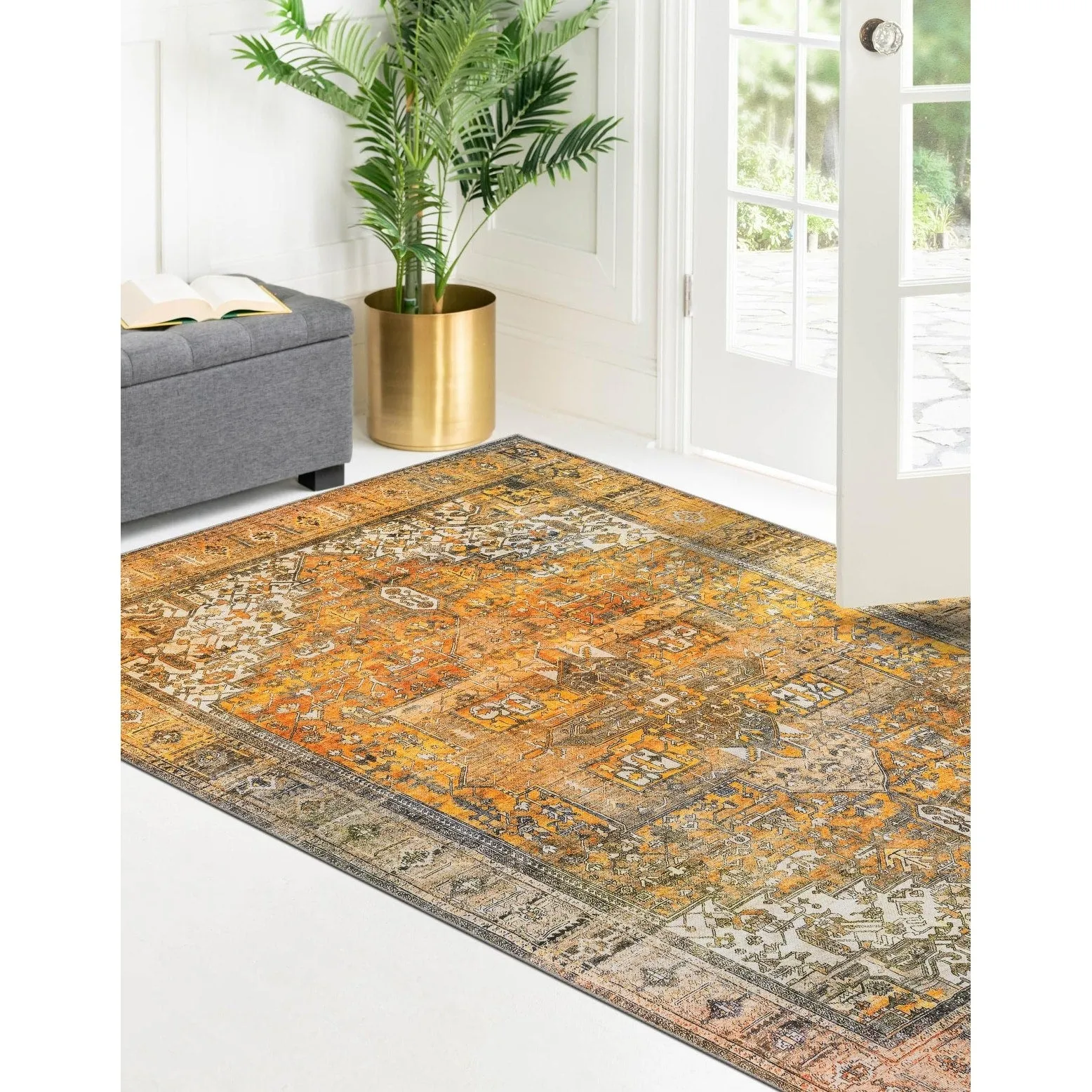 Transitional Rine Collection Area Rug
