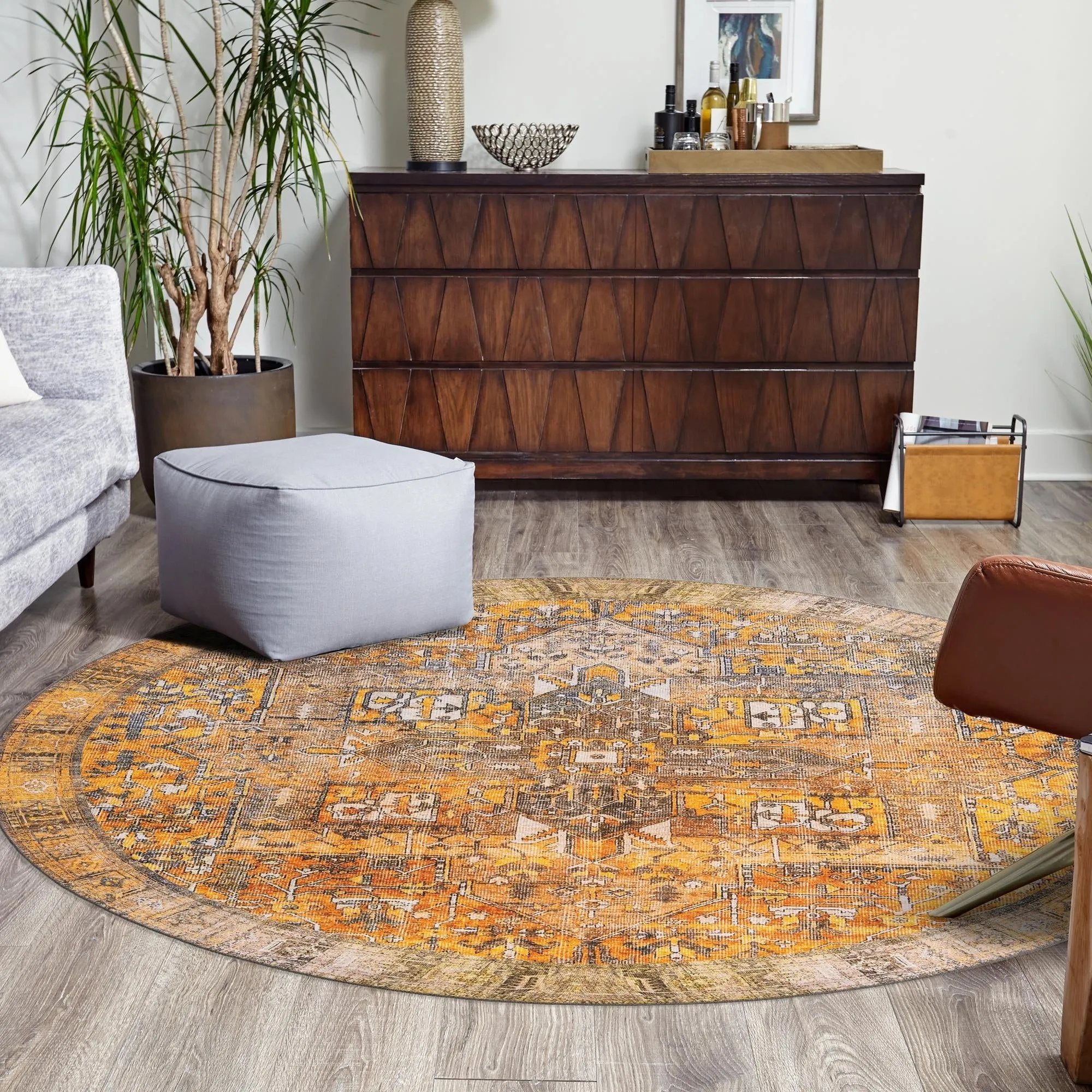 Transitional Rine Collection Area Rug
