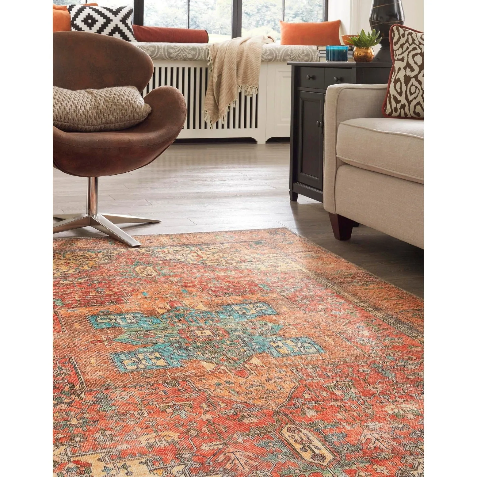 Transitional Rine Collection Area Rug