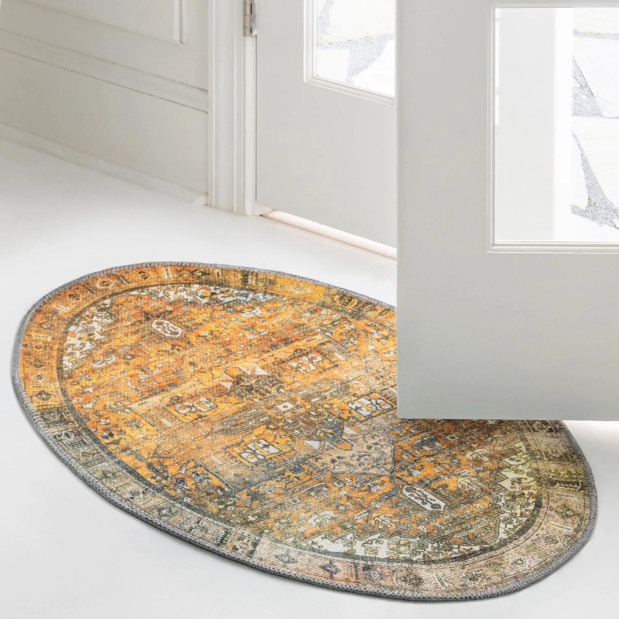 Transitional Rine Collection Area Rug