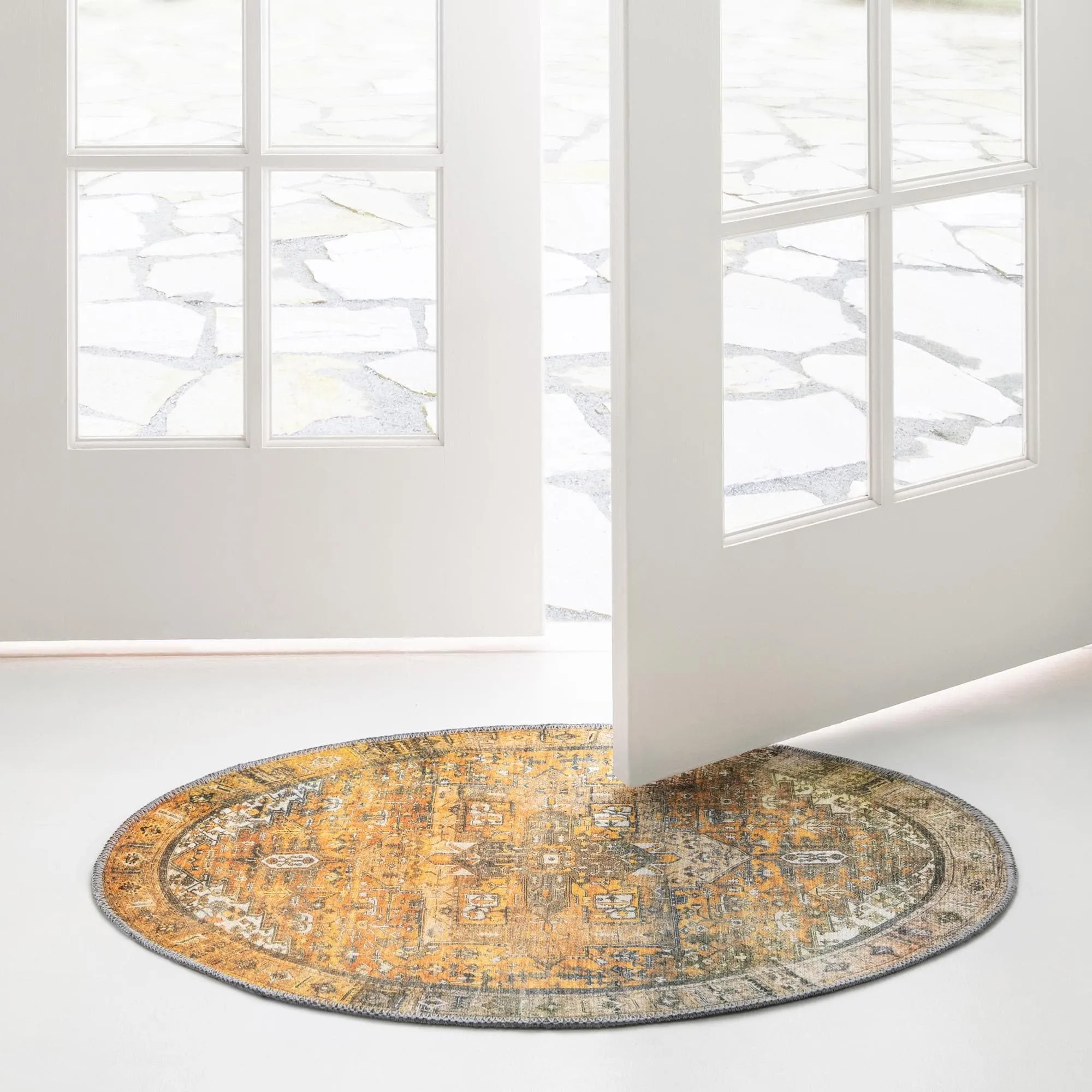Transitional Rine Collection Area Rug
