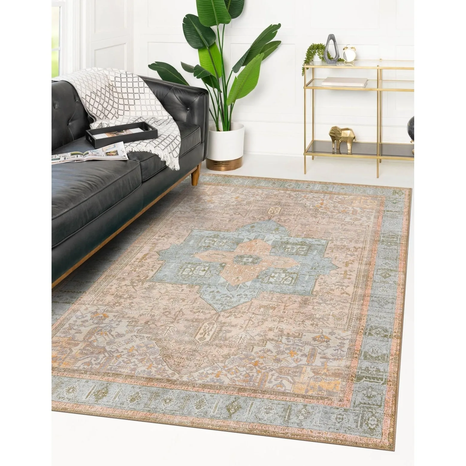 Transitional Rine Collection Area Rug