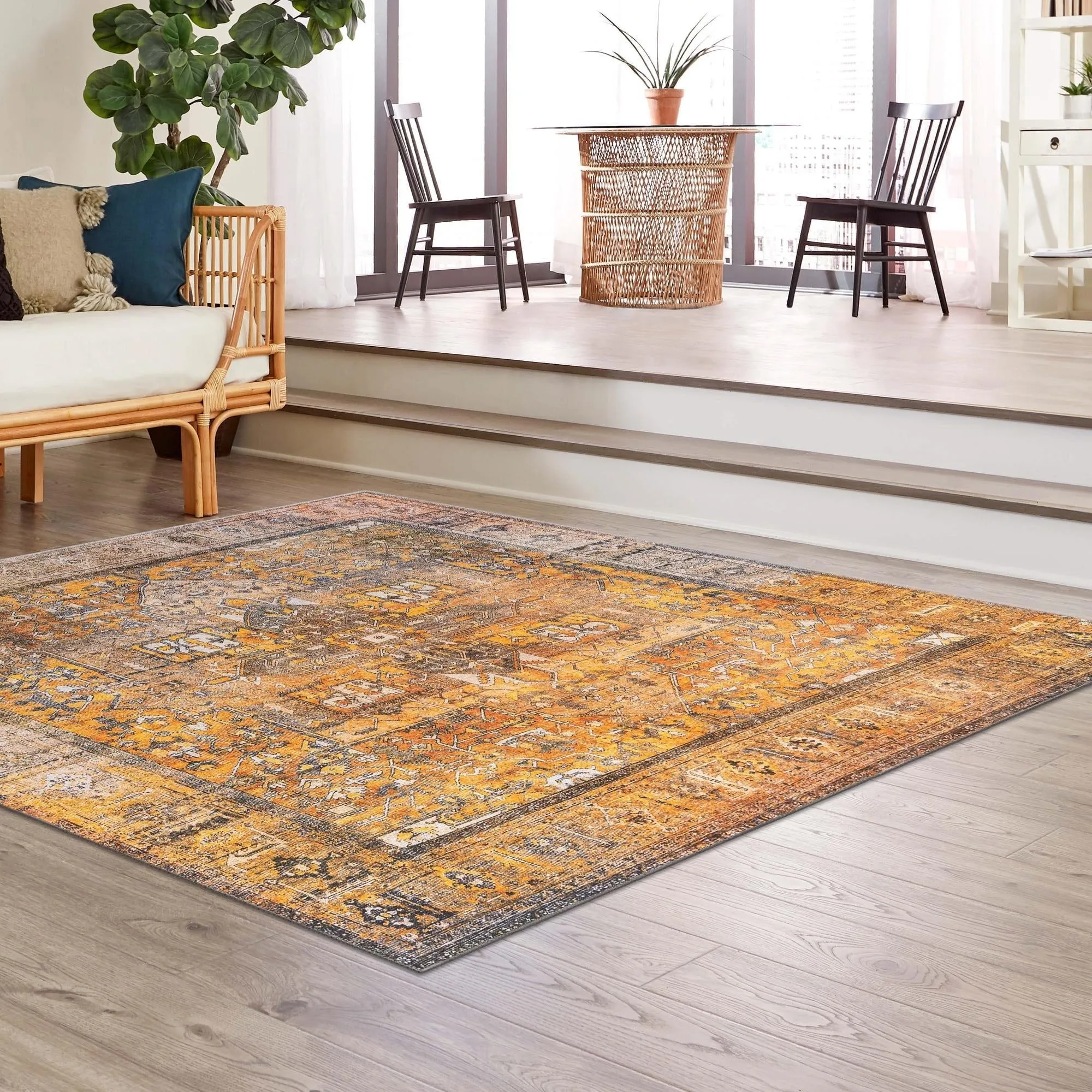 Transitional Rine Collection Area Rug