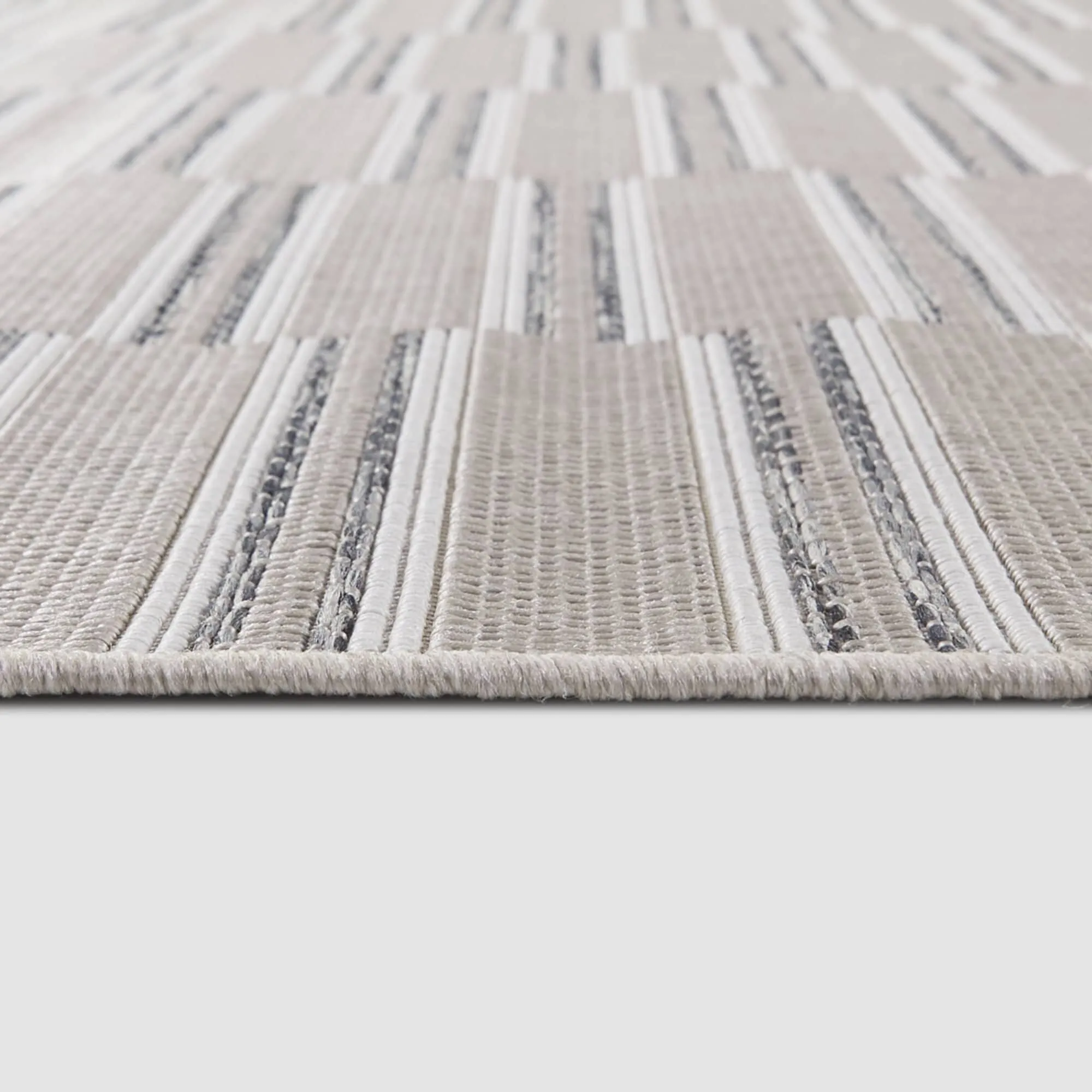 Trevor Modern Striped Indoor/Outdoor Area Rug