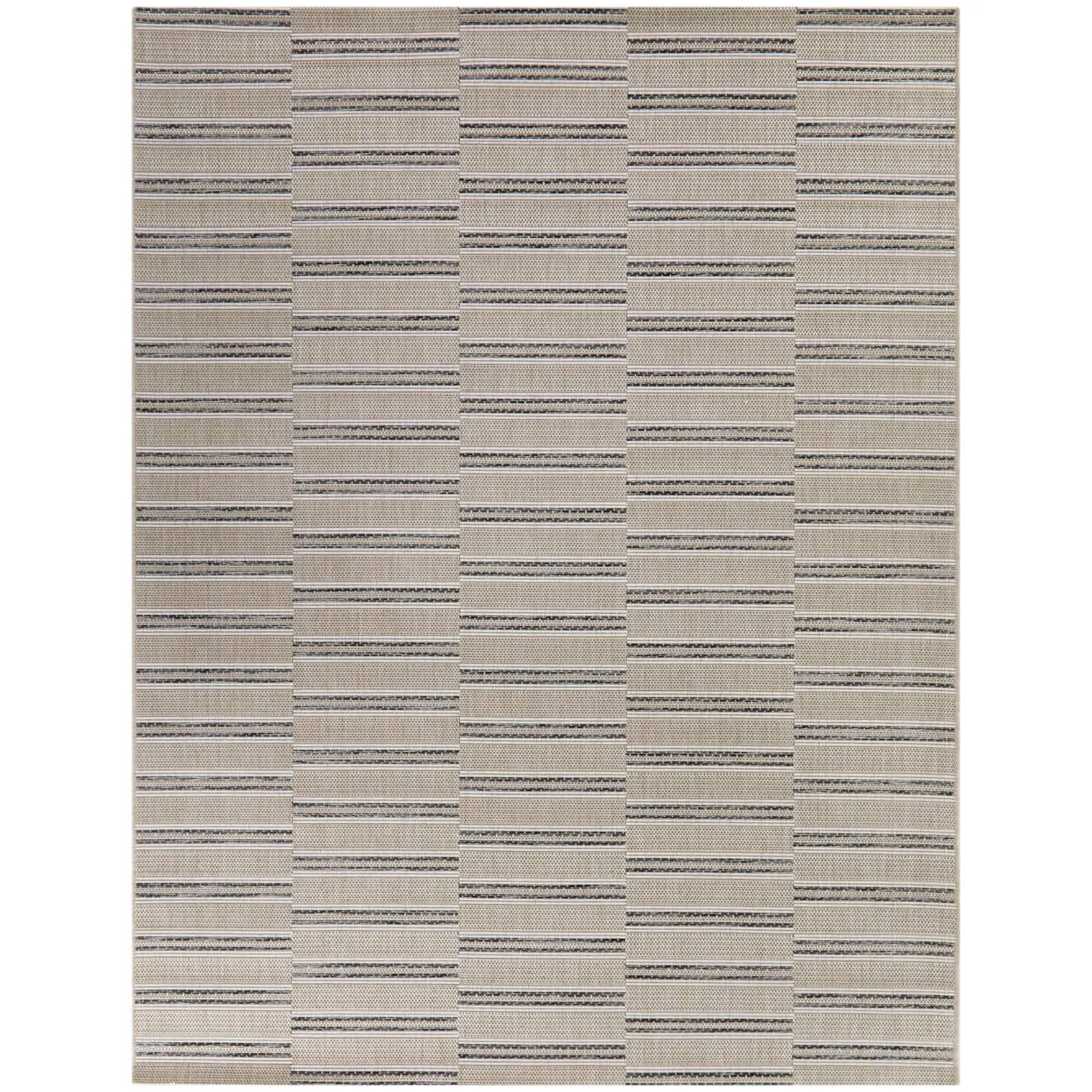 Trevor Modern Striped Indoor/Outdoor Area Rug