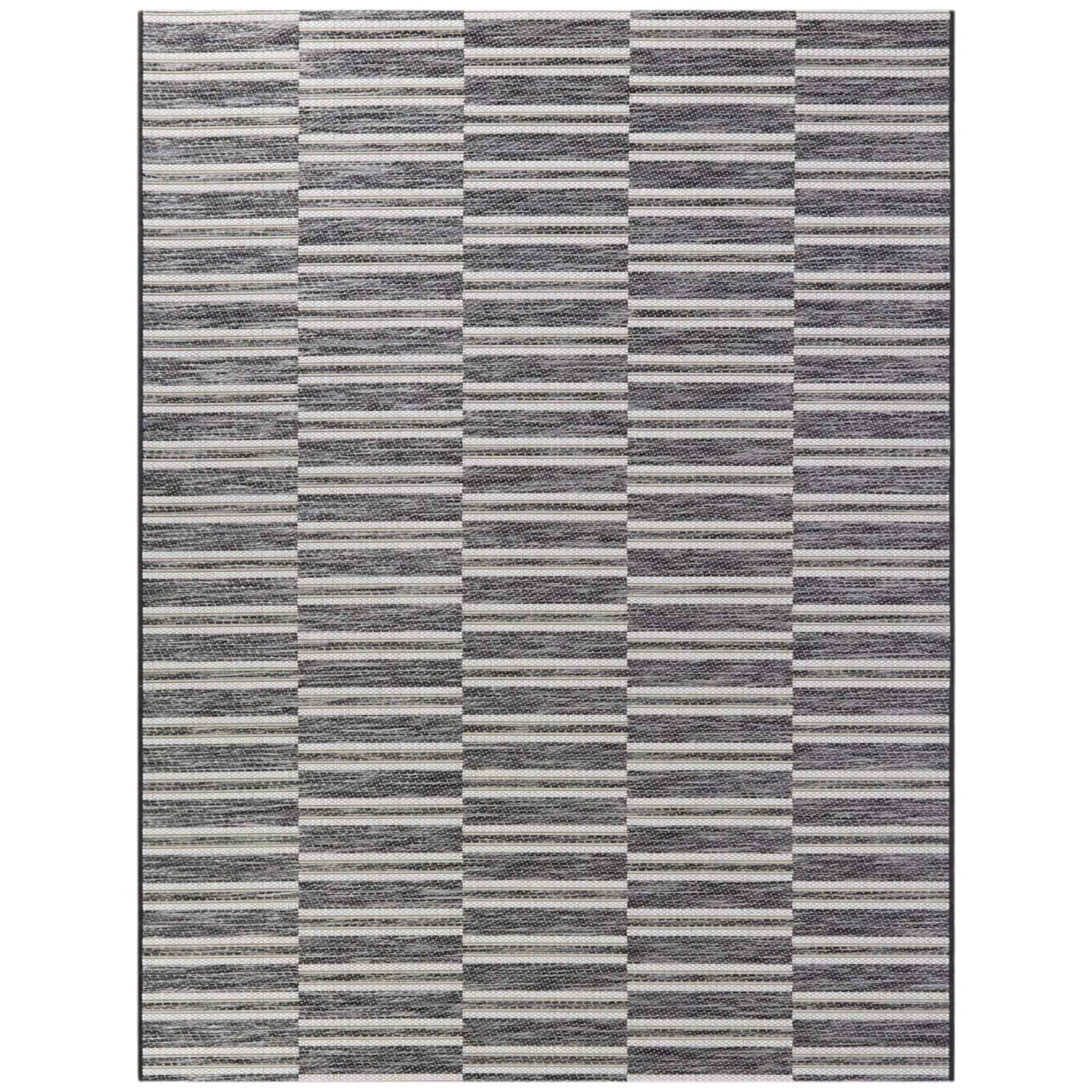 Trevor Modern Striped Indoor/Outdoor Area Rug