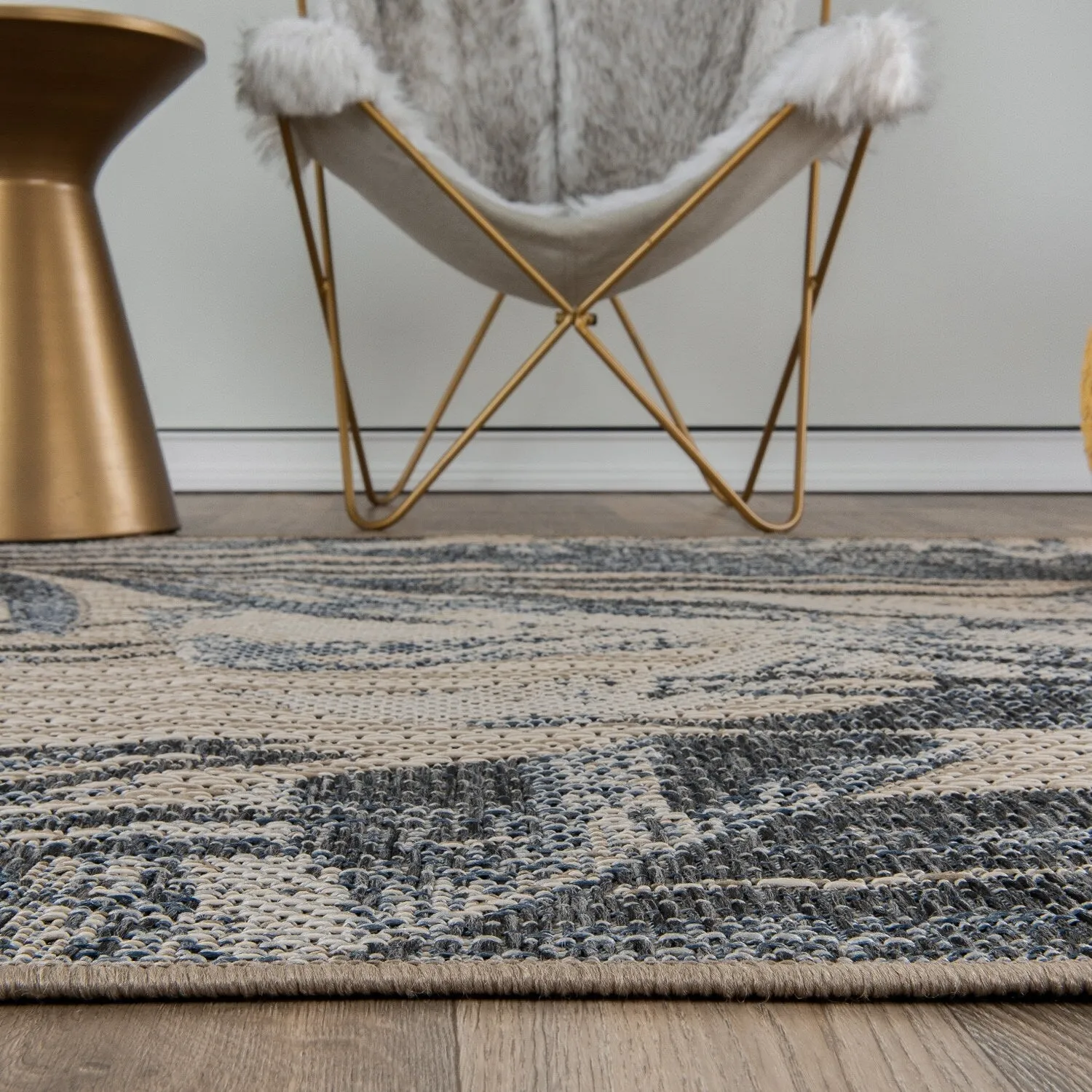 Tropical Floral Indoor/Outdoor Area Rug