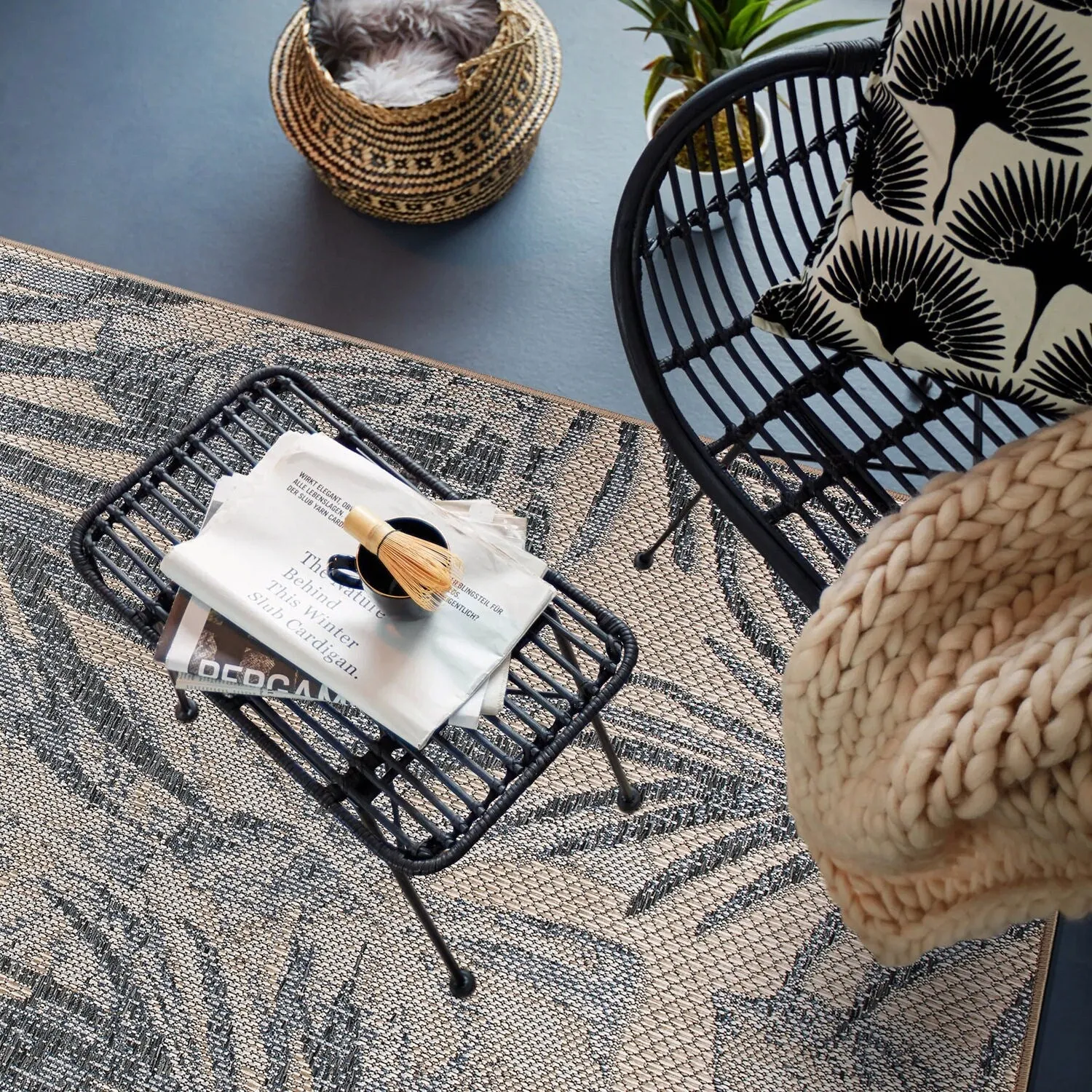 Tropical Floral Indoor/Outdoor Area Rug
