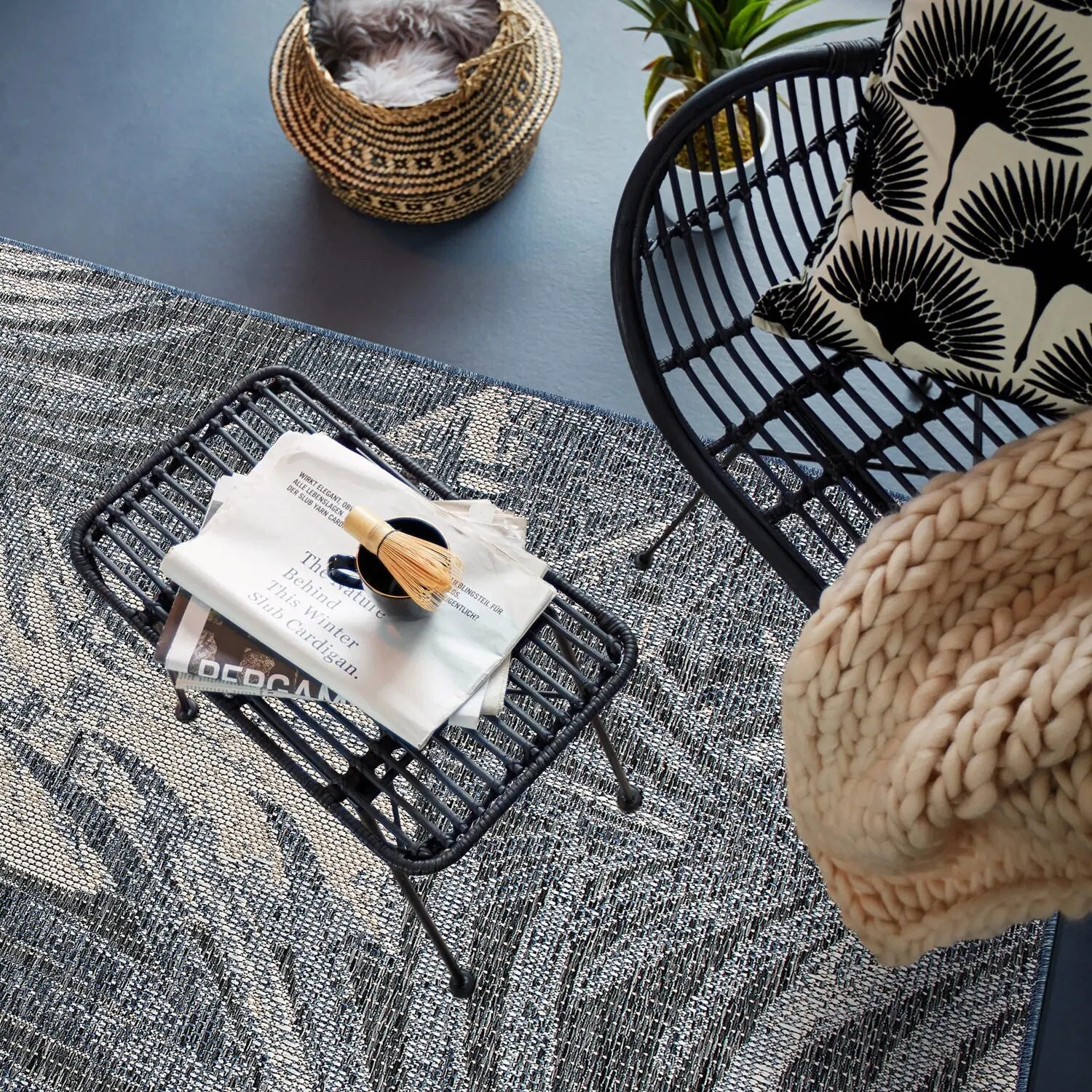 Tropical Floral Indoor/Outdoor Area Rug