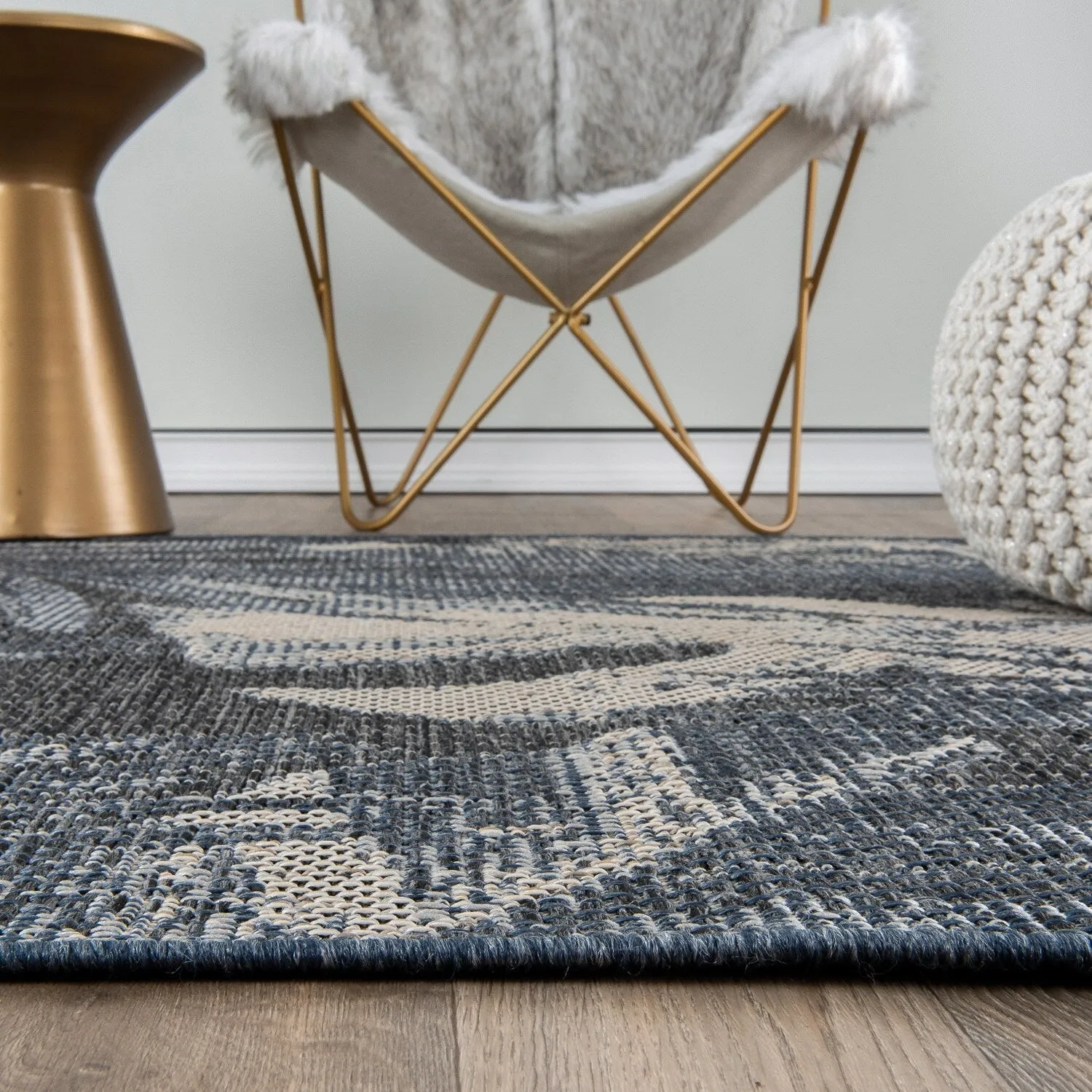 Tropical Floral Indoor/Outdoor Area Rug