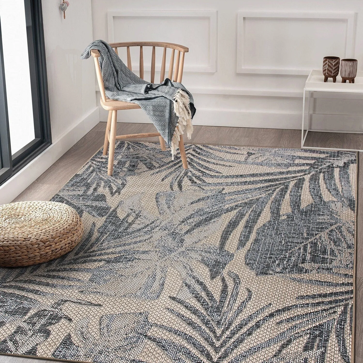 Tropical Floral Indoor/Outdoor Area Rug