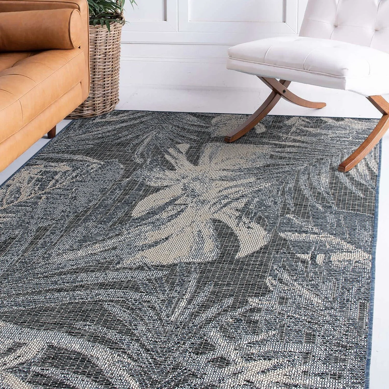 Tropical Floral Indoor/Outdoor Area Rug