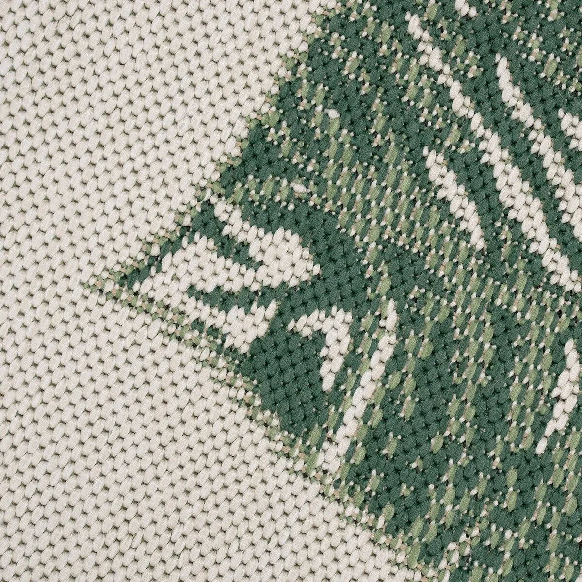 Tropical Outdoor Rug Jungle Leaves Design for Patio